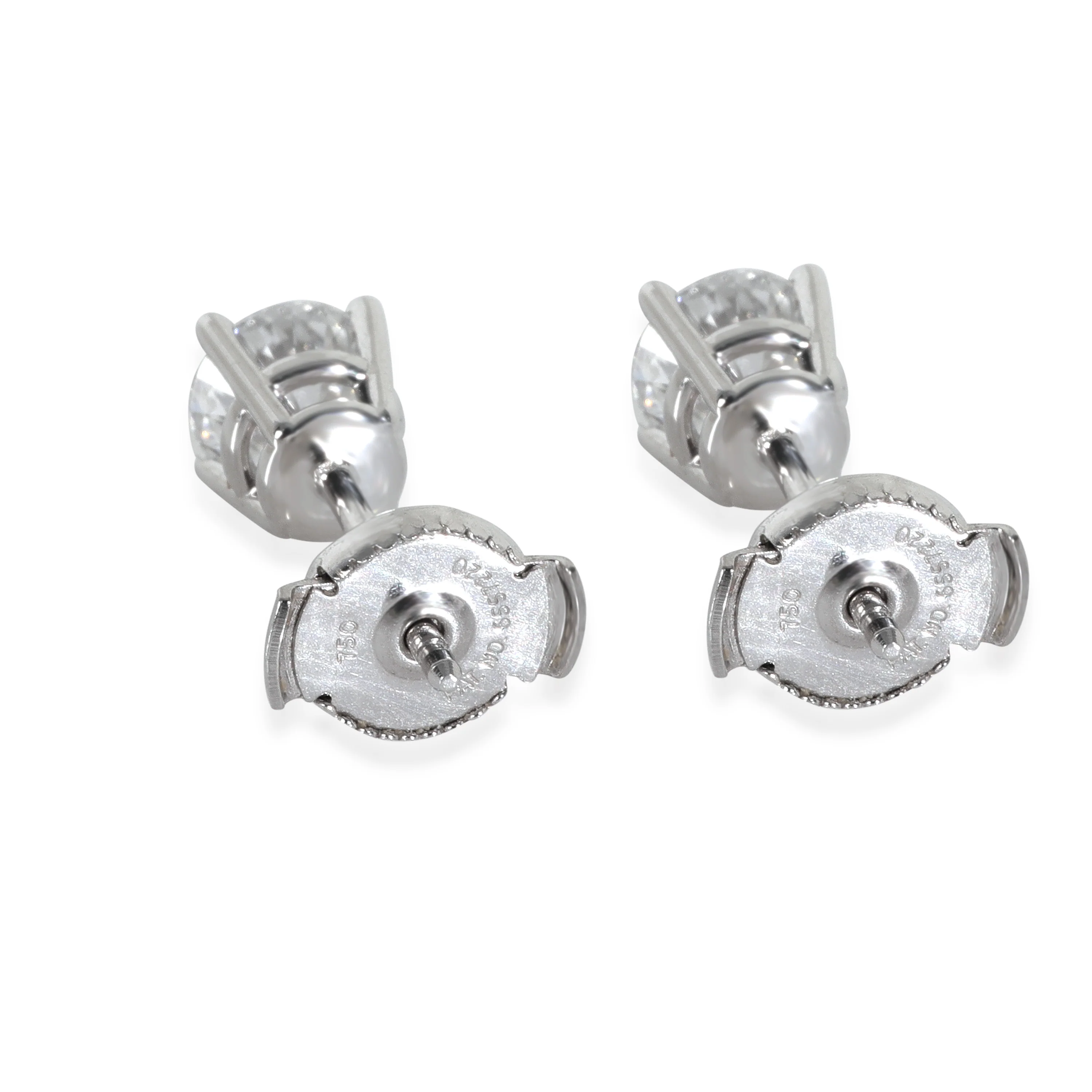 Lab-Grown Diamond Earrings In 18K White Gold 1.00 Ctw. - Image 3