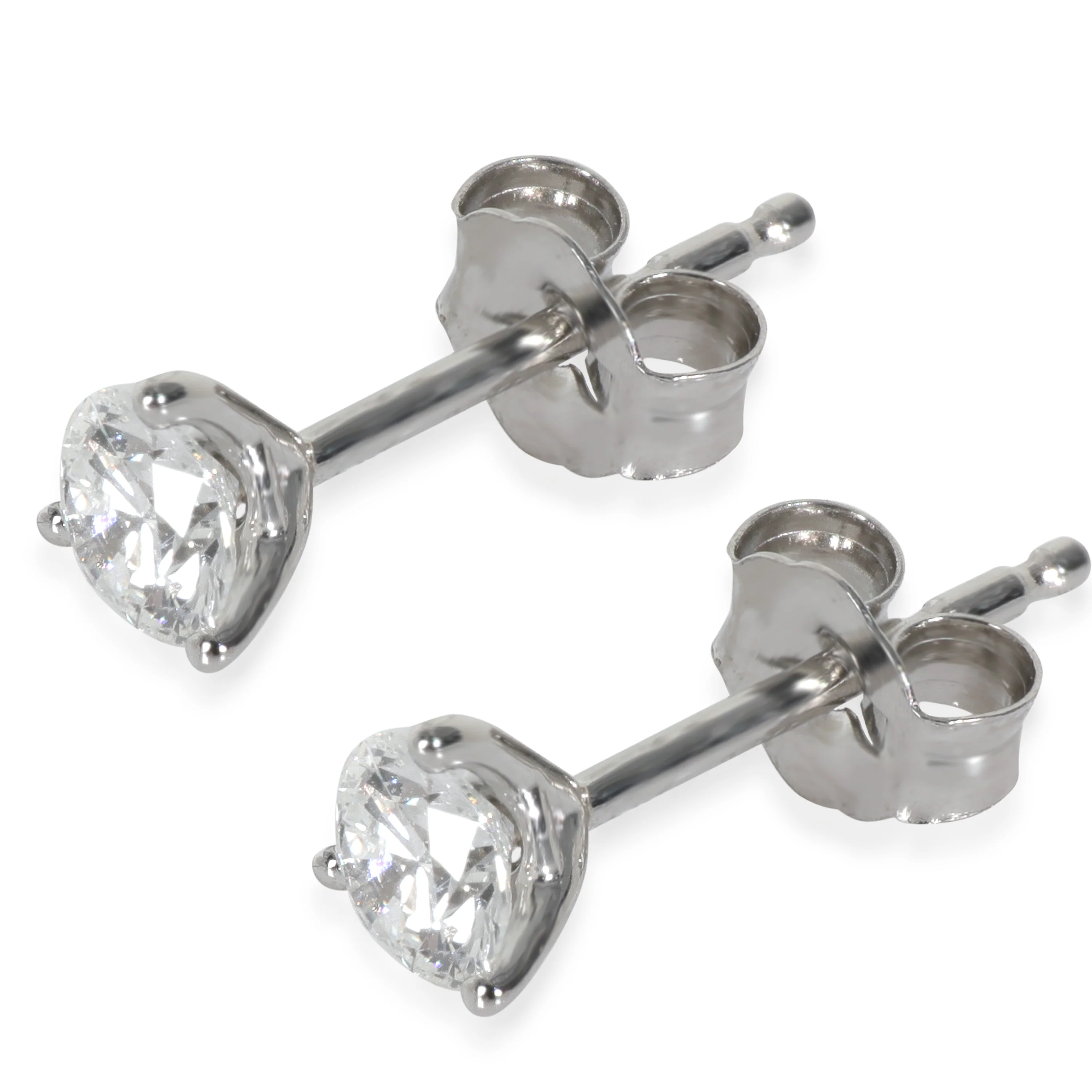 Lab-Grown Diamond Earrings In Platinum .50 CTW - Image 2
