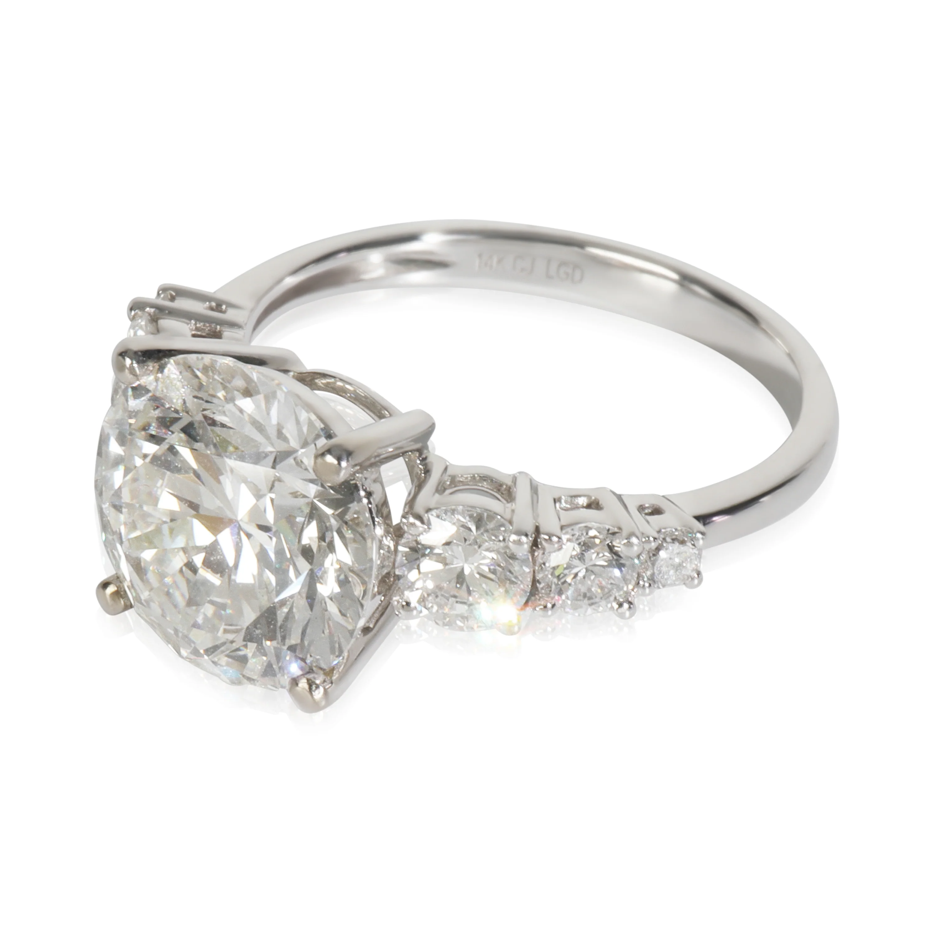 4.83 ctw White Gold Lab-Grown Diamond Engagement Ring - Image 2
