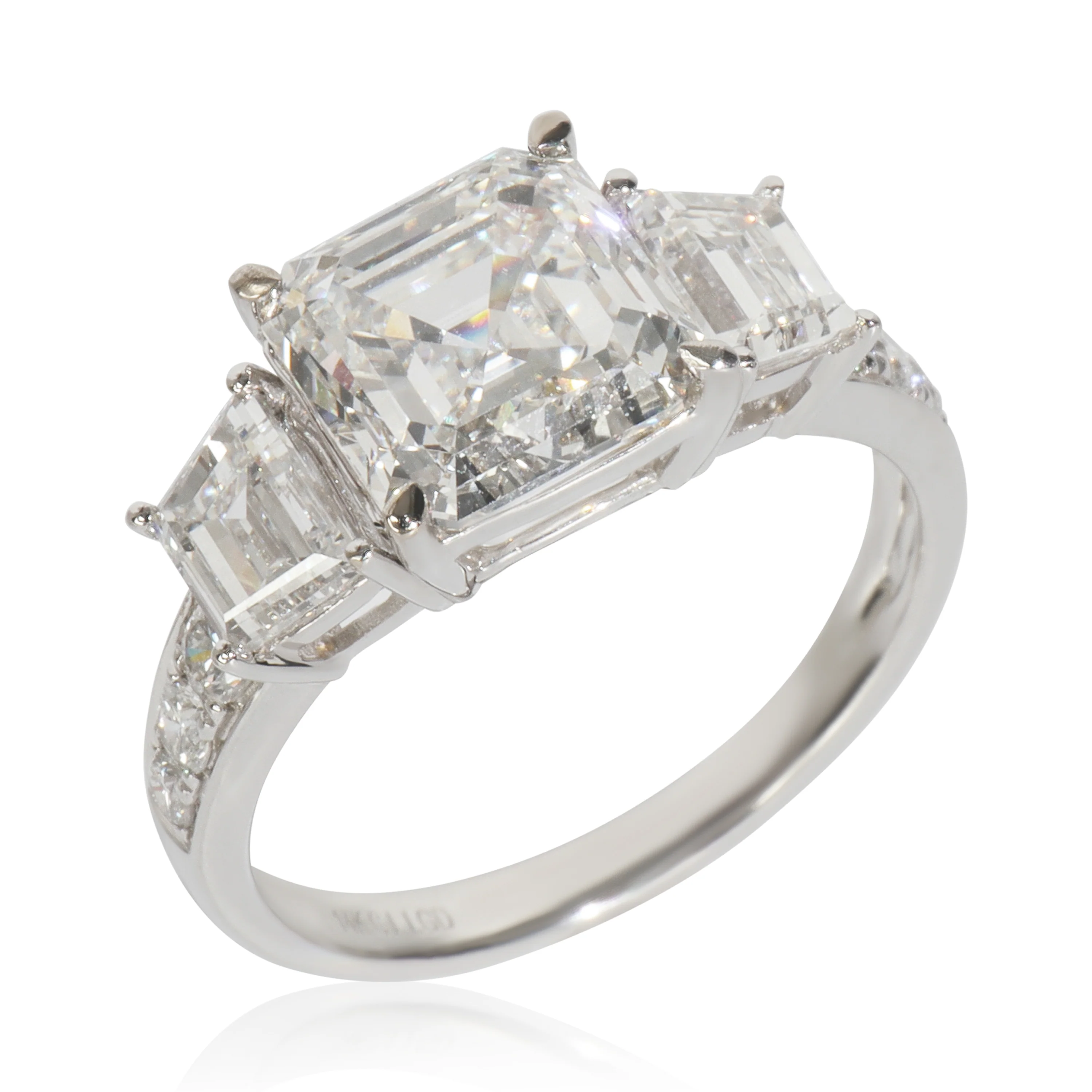 4.28 ctw White Gold Lab-Grown Diamond Engagement Ring - Image 4