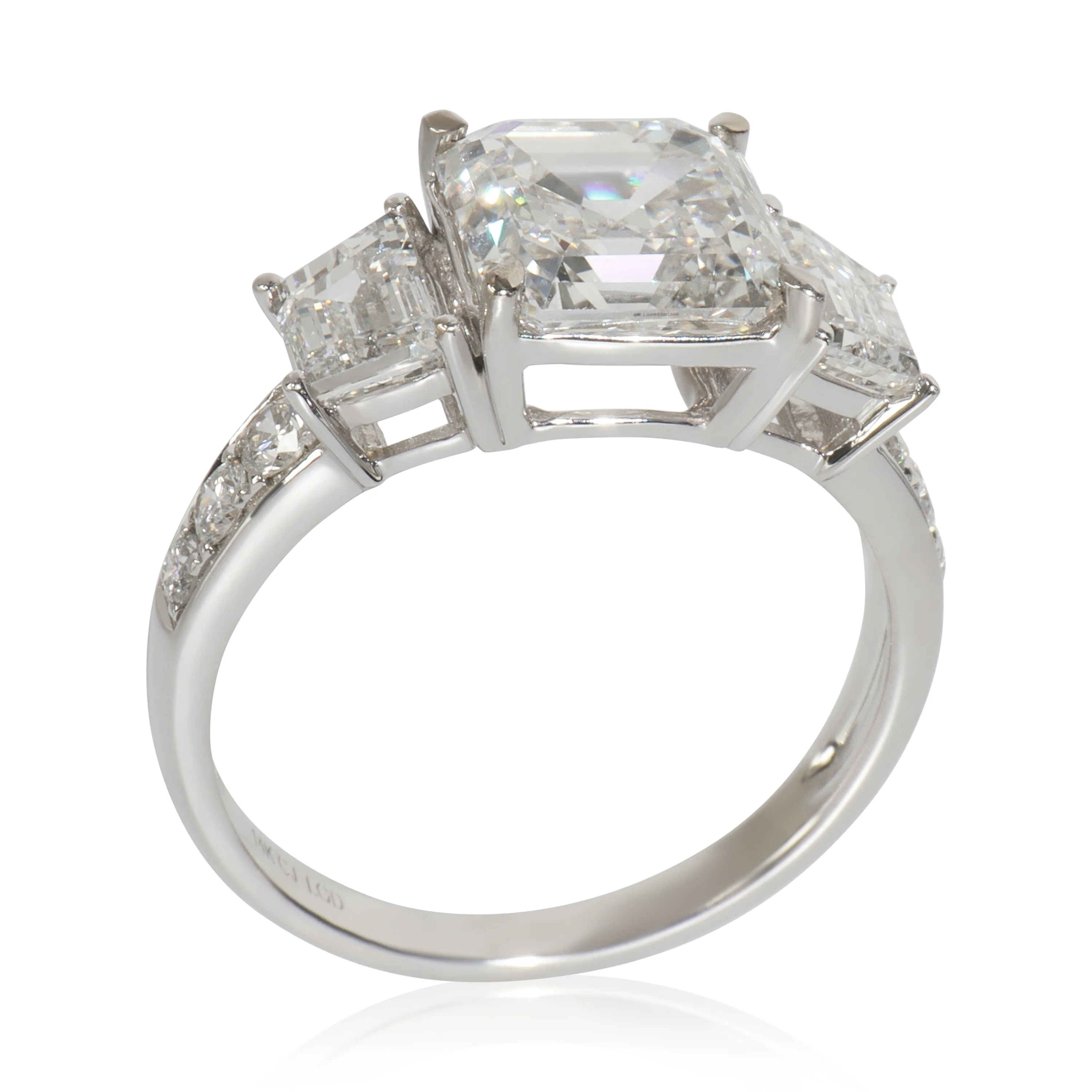 4.28 ctw White Gold Lab-Grown Diamond Engagement Ring - Image 5