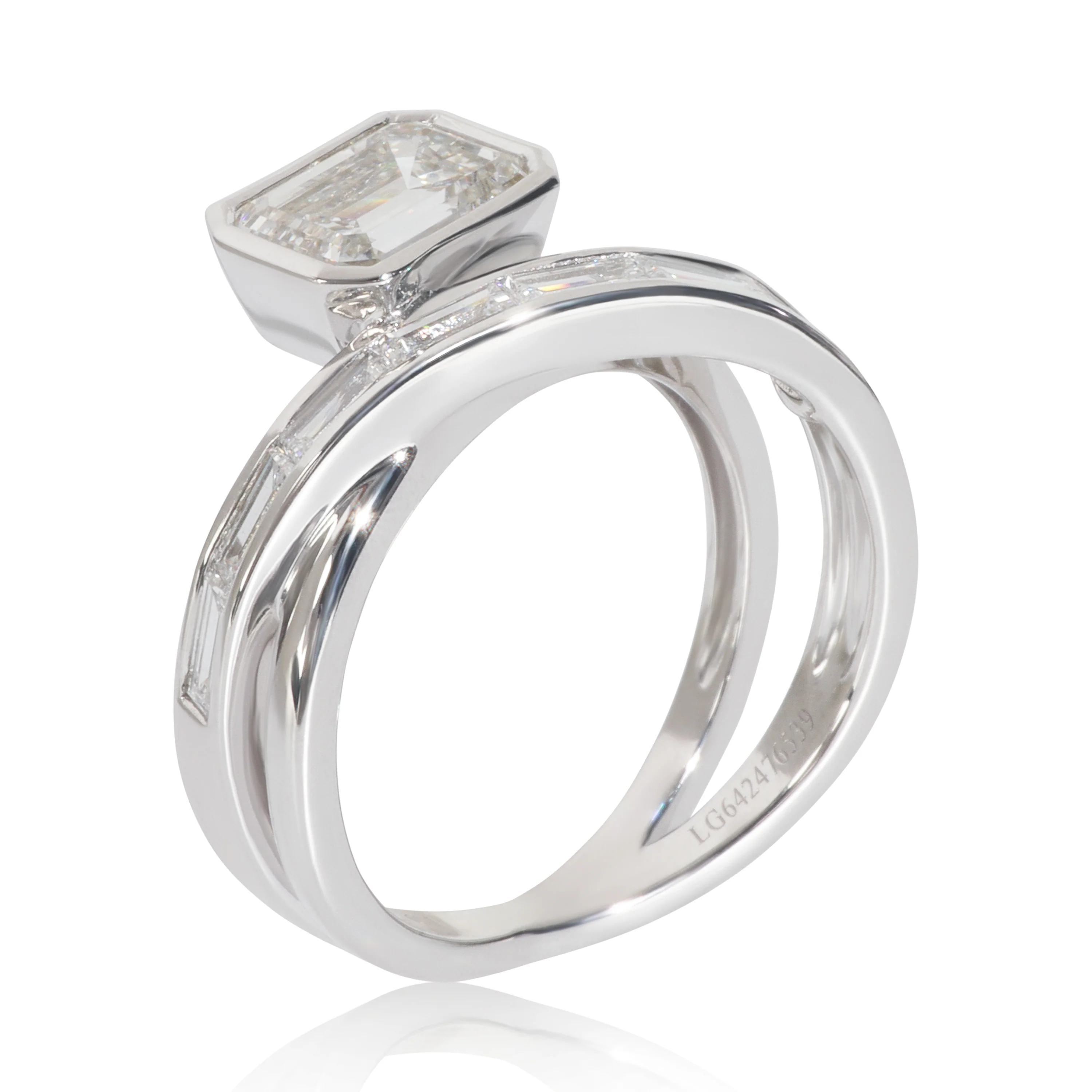 2.97 ctw White Gold Lab-Grown Diamond Ring - Image 4
