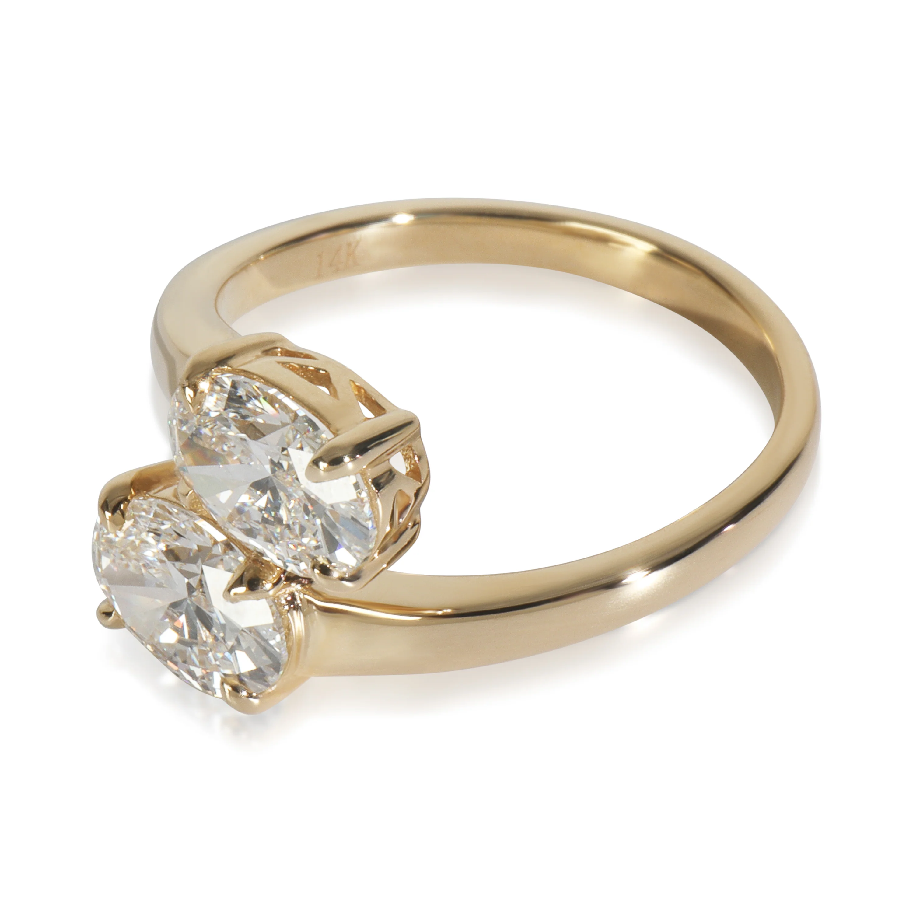 2.17 ctw Yellow Gold Lab-Grown Diamond Ring - Image 2