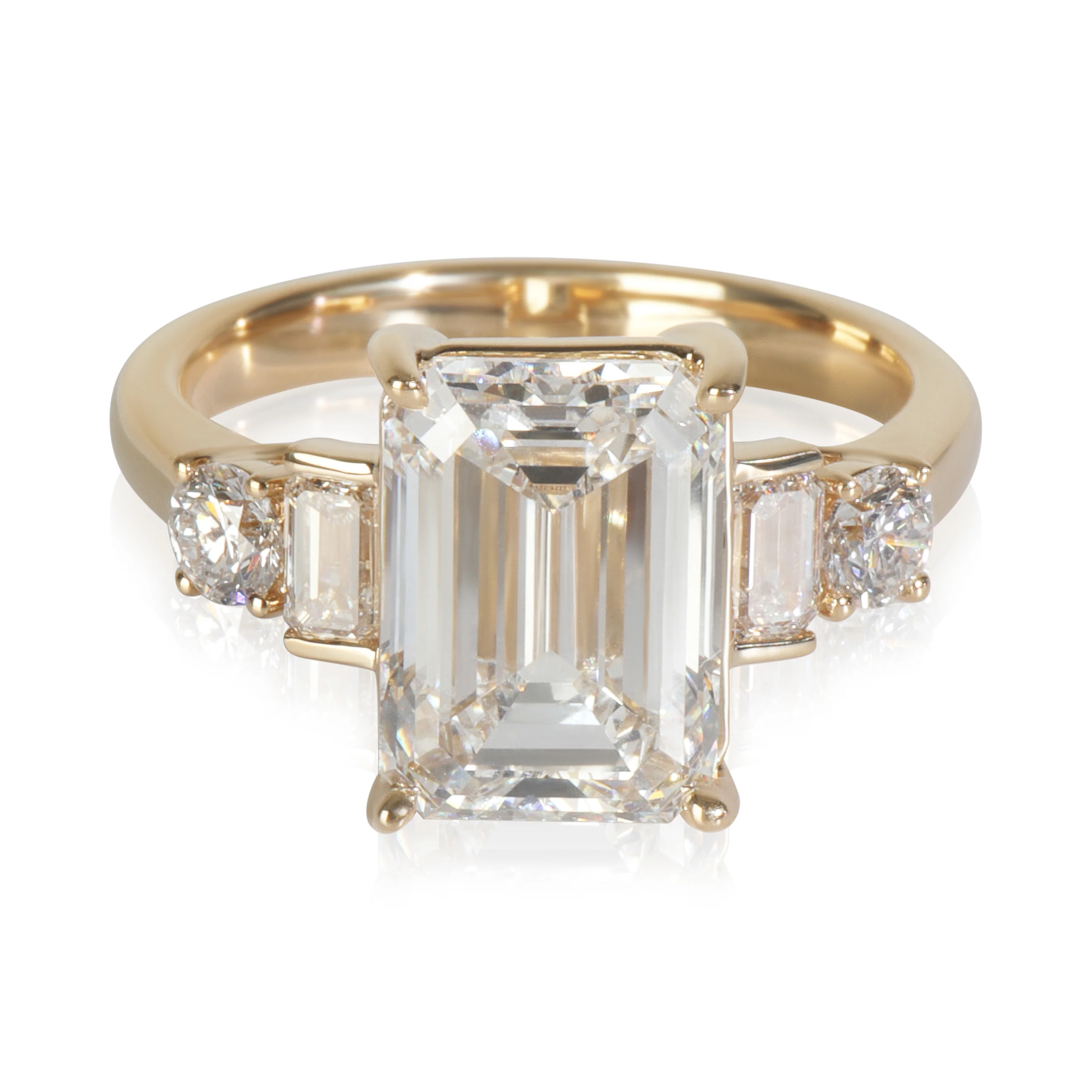 479 ctw Yellow Gold Lab-Grown Diamond Ring