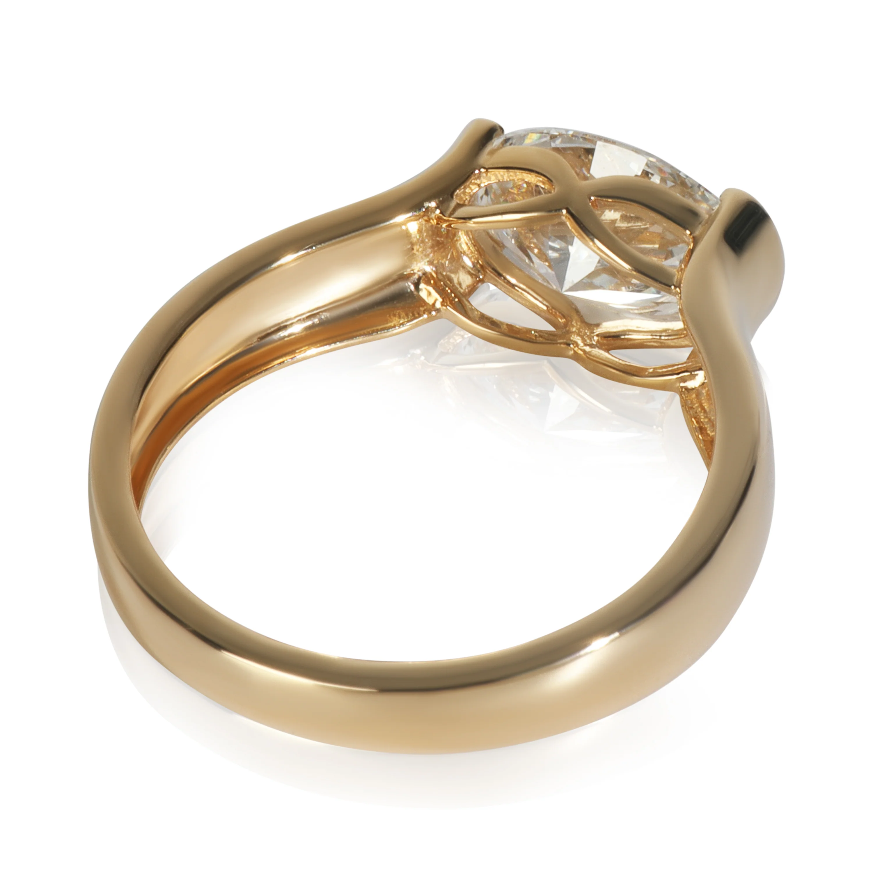 2.08 ctw Yellow Gold Lab-Grown Diamond Engagement Ring - Image 3
