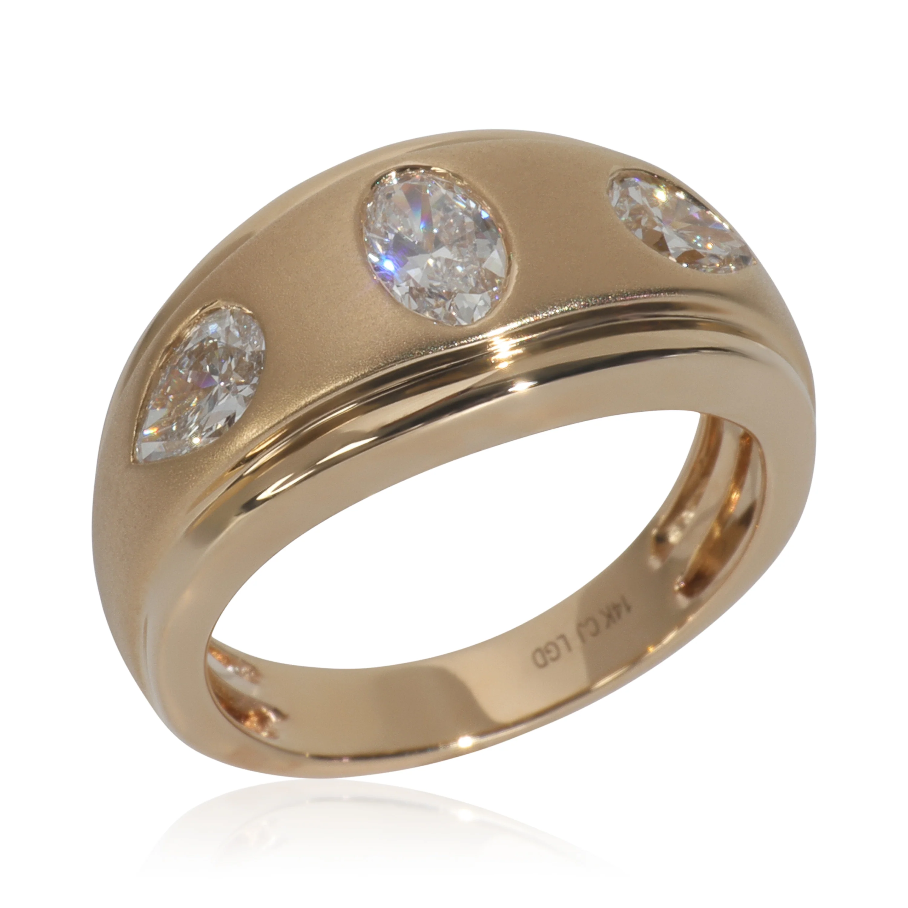 1.13 ctw Yellow Gold Lab-Grown Diamond Ring - Image 3