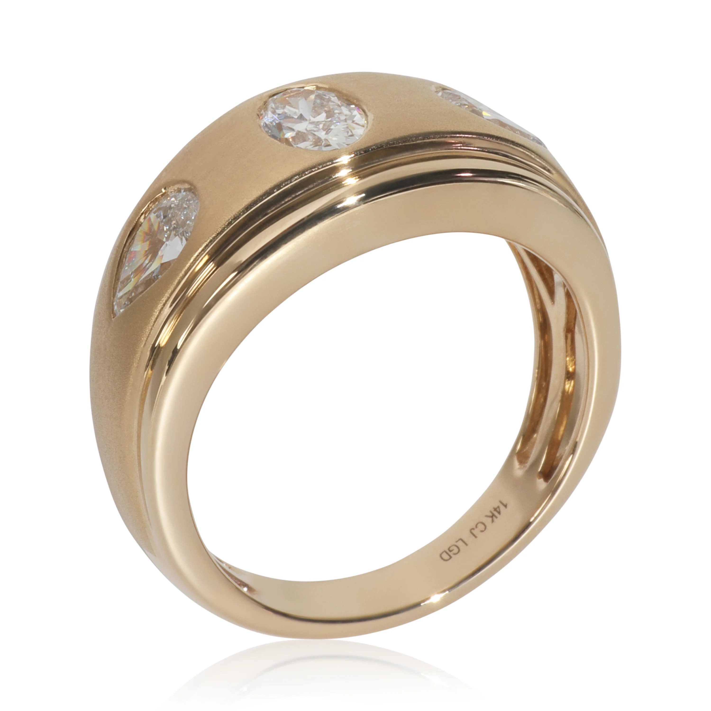 1.13 ctw Yellow Gold Lab-Grown Diamond Ring - Image 4