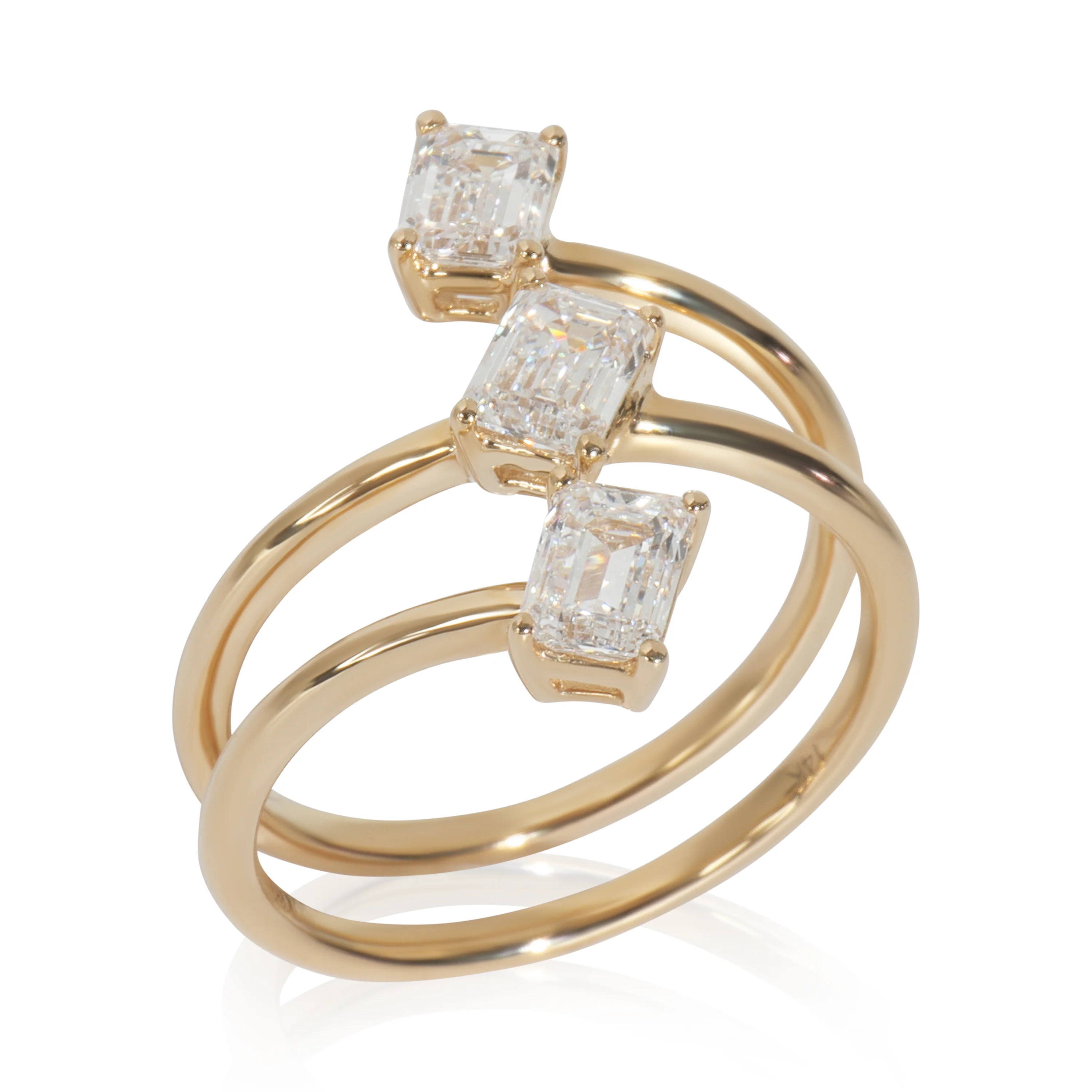 1.49 ctw Yellow Gold Lab-Grown Diamond Ring - Image 3
