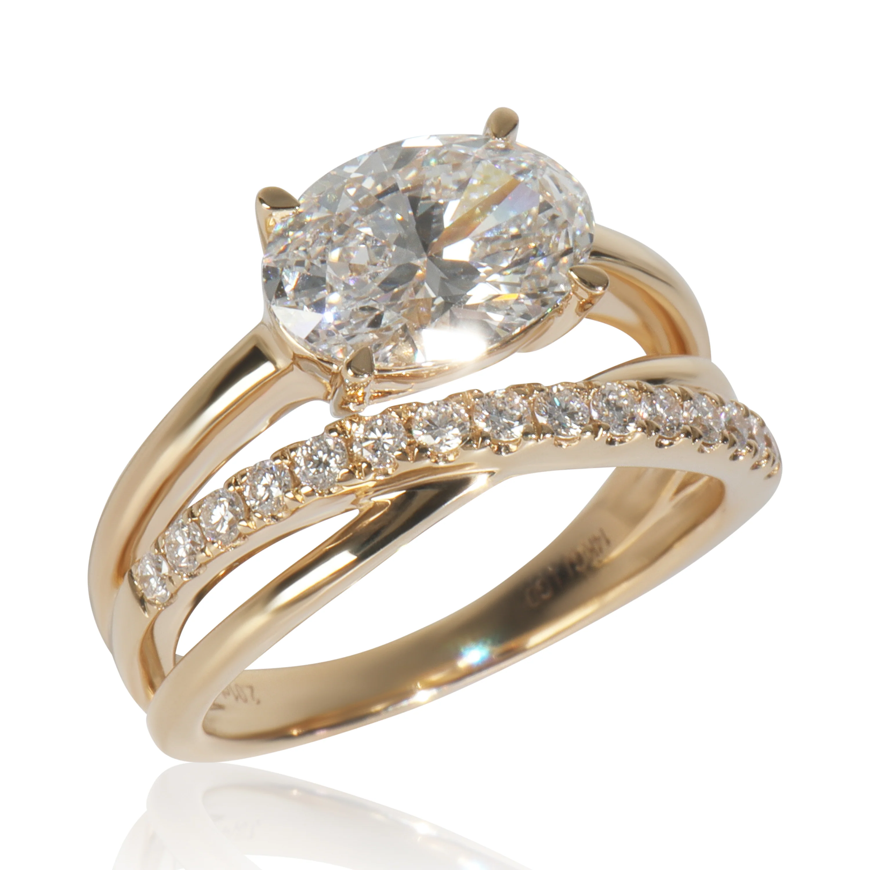2.28 ctw Yellow Gold Lab-Grown Diamond Ring - Image 5
