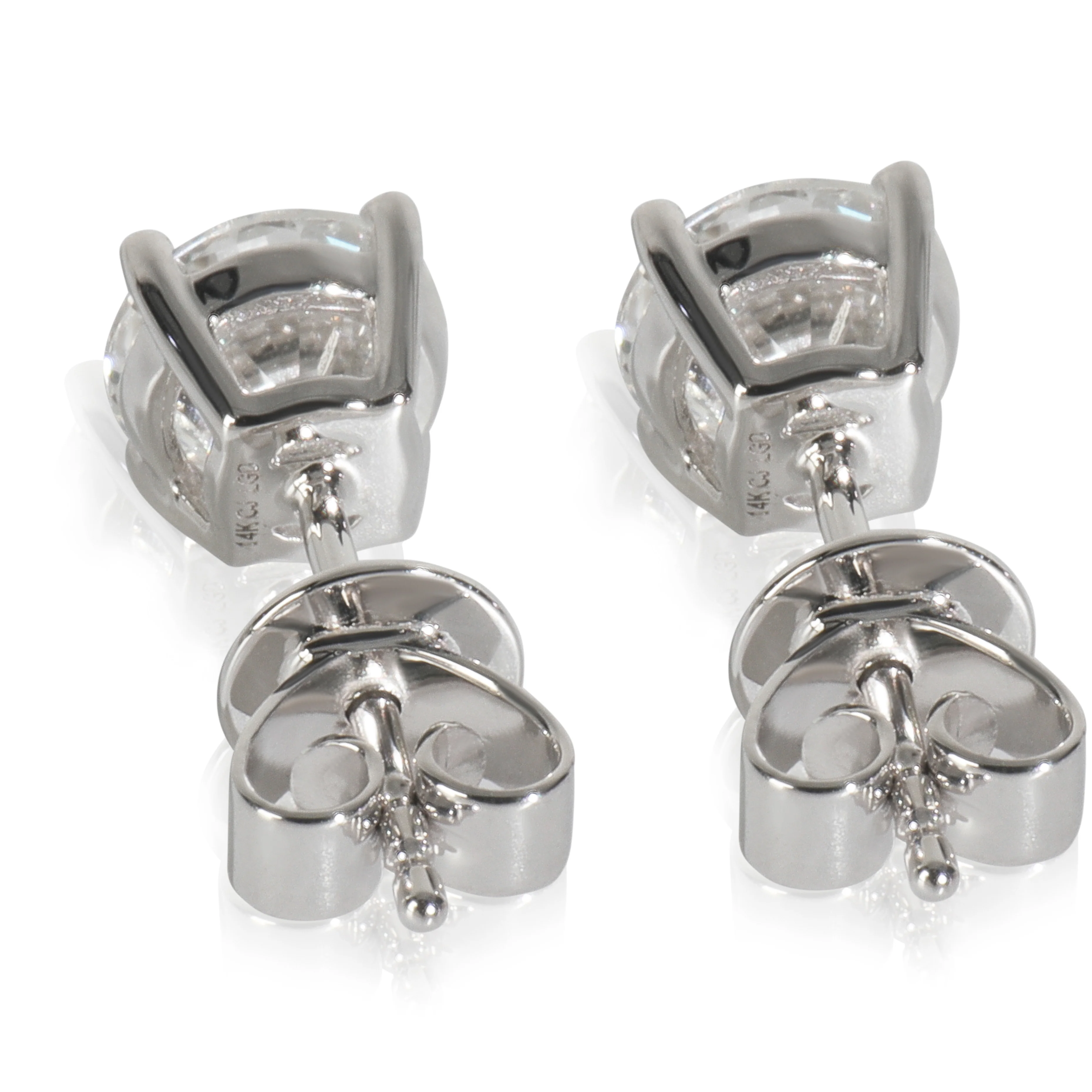 1.53 ctw White Gold Lab-Grown Diamond Earrings - Image 3