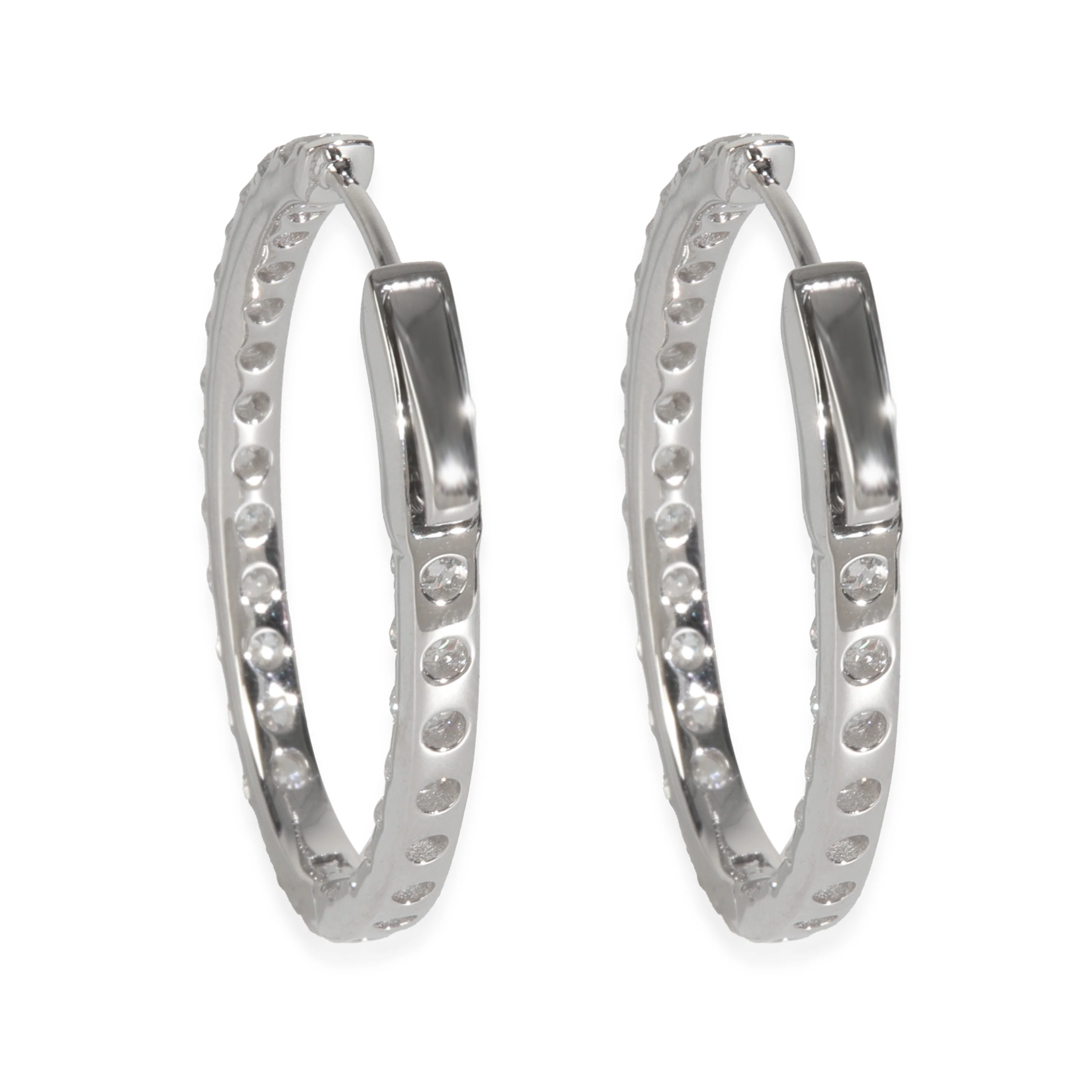 3.06 ctw White Gold Lab-Grown Diamond Earrings - Image 3