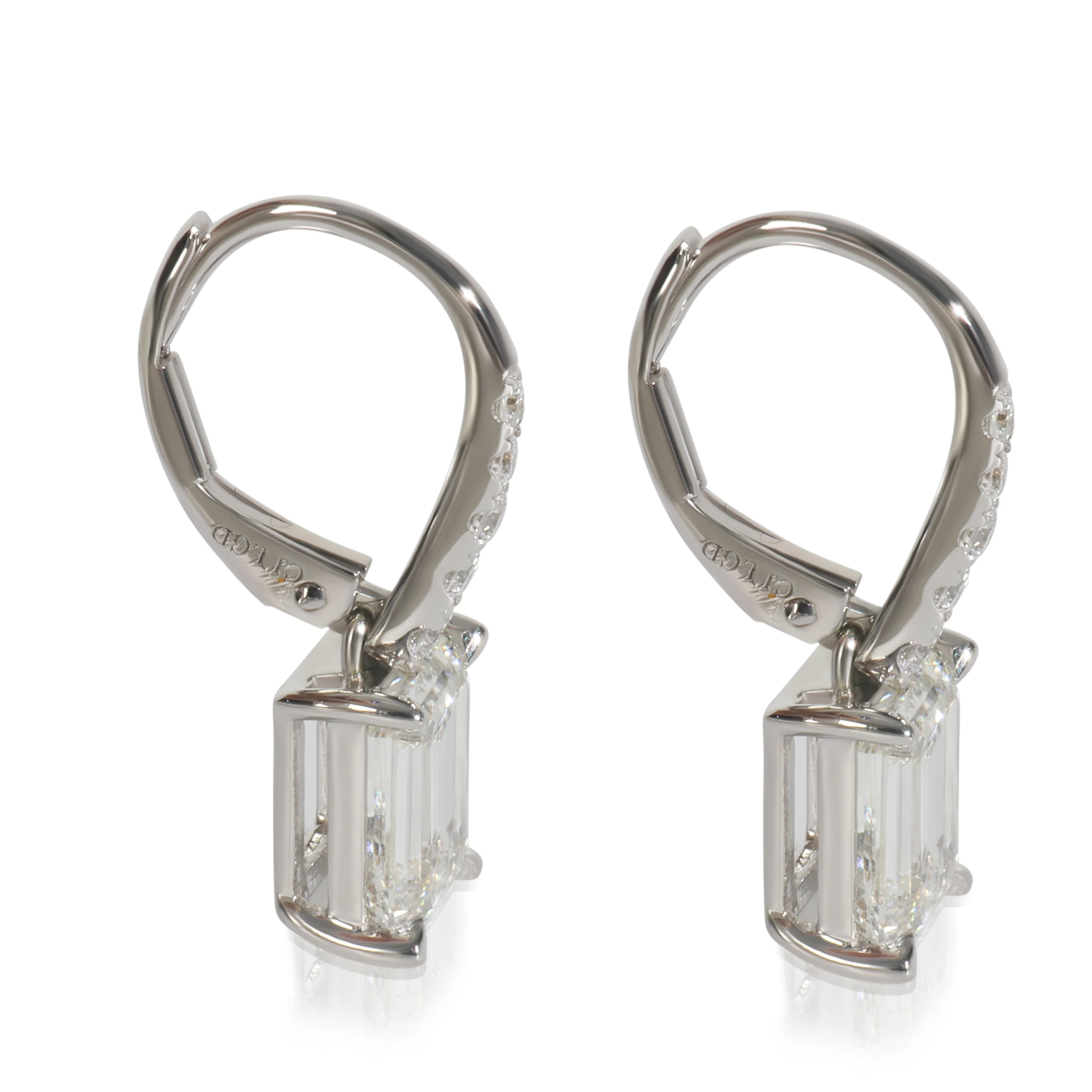 3.24 ctw White Gold Lab-Grown Diamond Earrings - Image 2