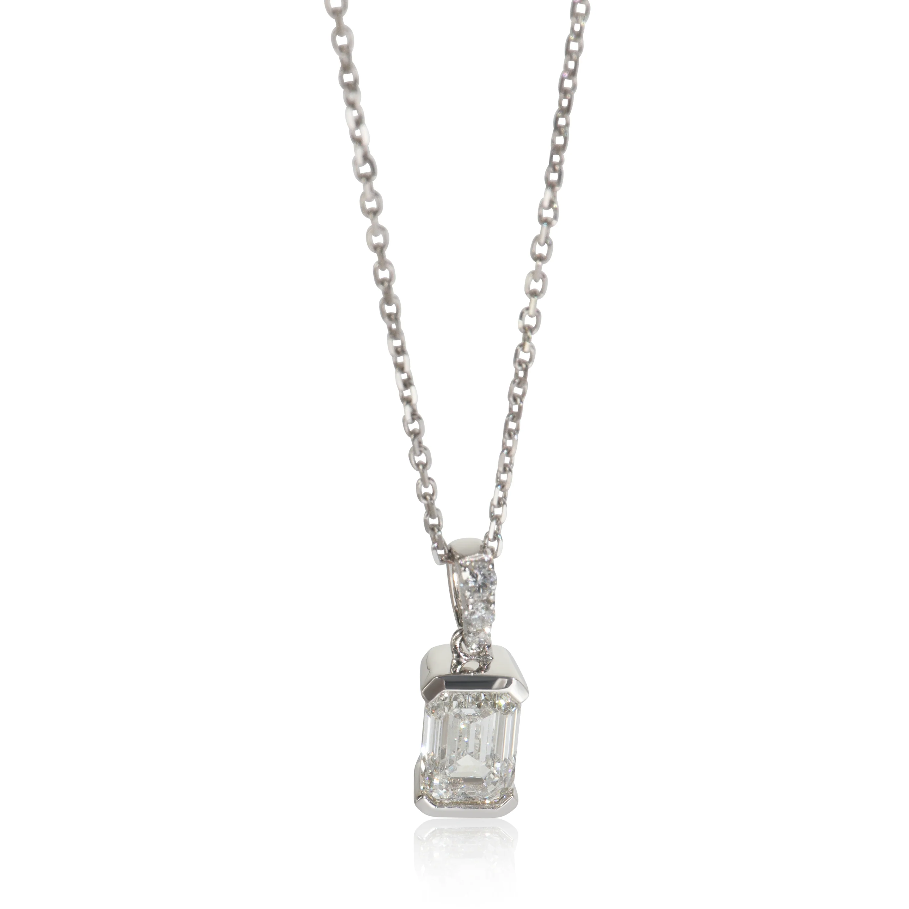 1.06 ctw White Gold Lab-Grown Diamond Pendant