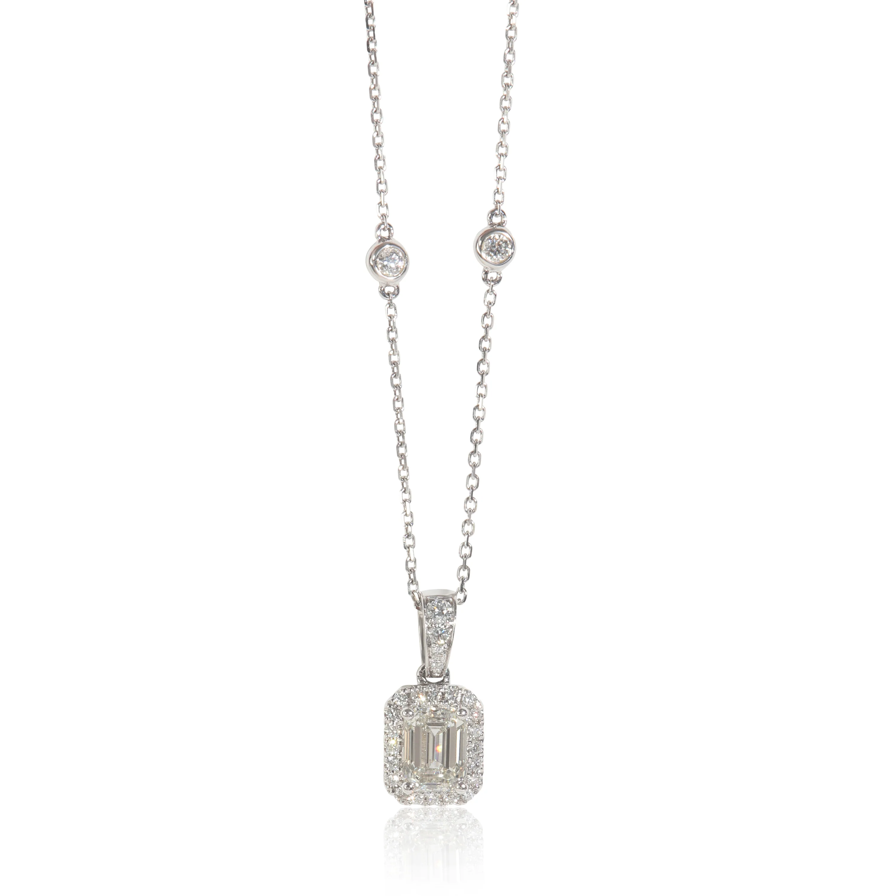 1.23 ctw White Gold Lab-Grown Diamond Pendant