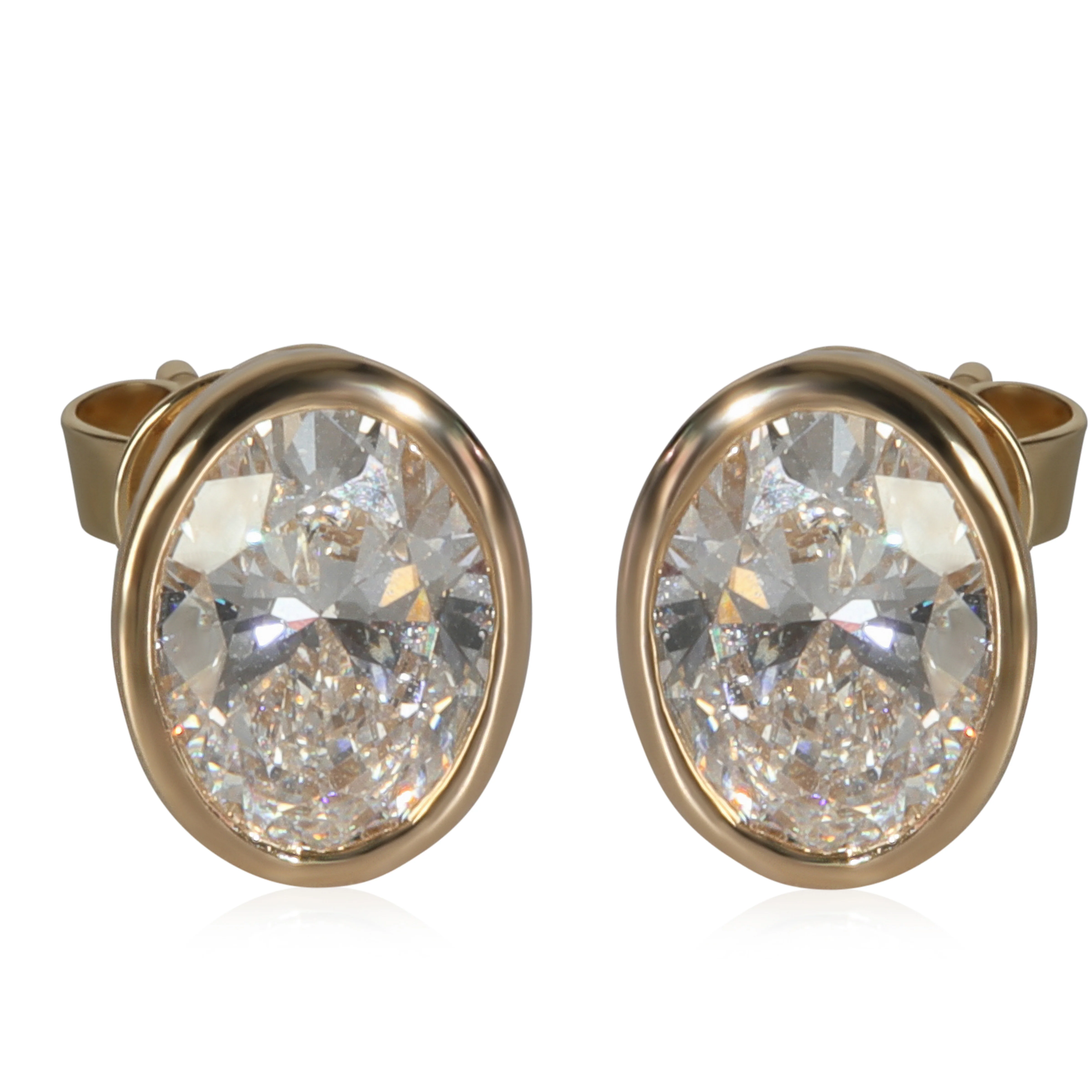 2.17 ctw Yellow Gold Lab-Grown Diamond Earrings