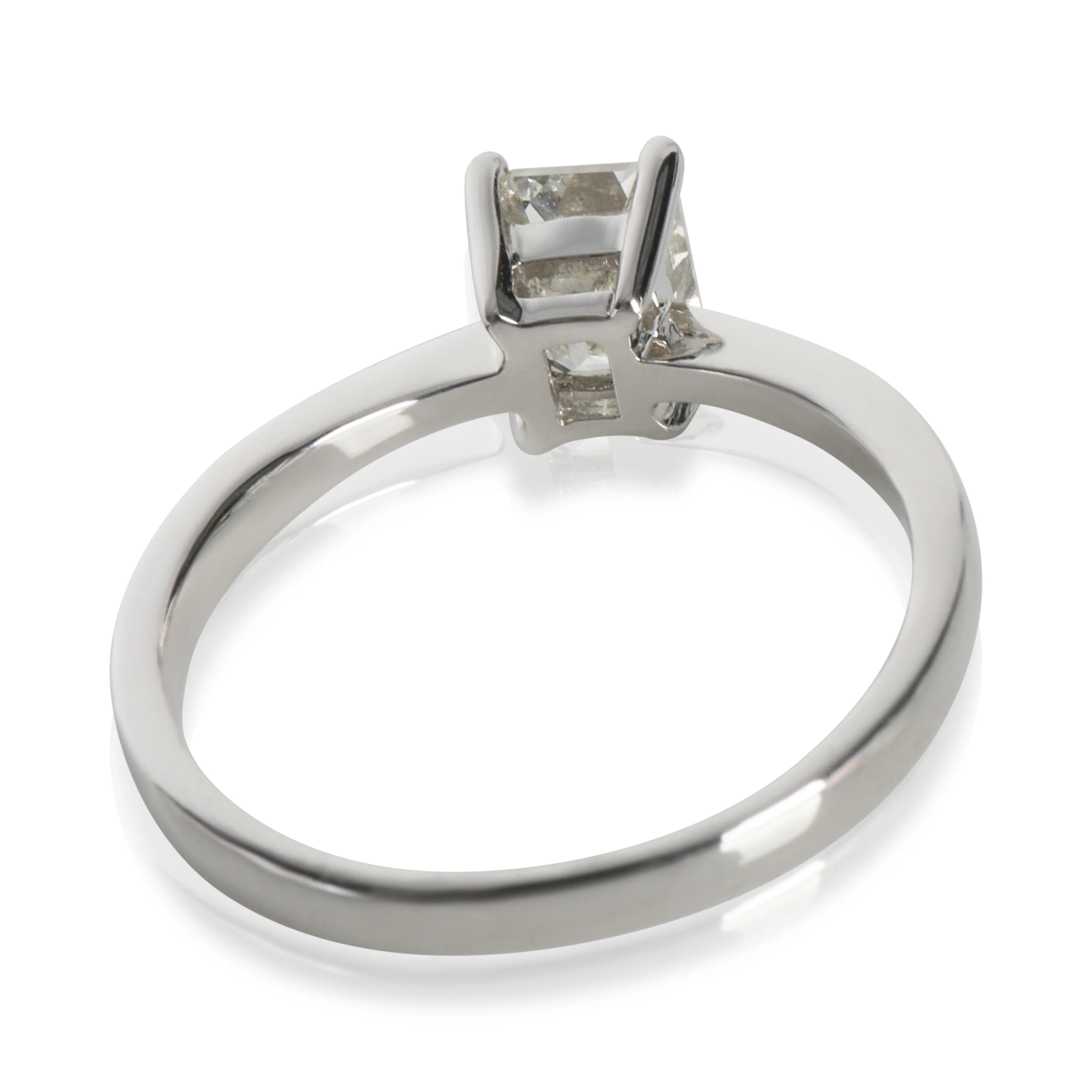1 ct Emerald Diamond Engagement Ring - Image 3