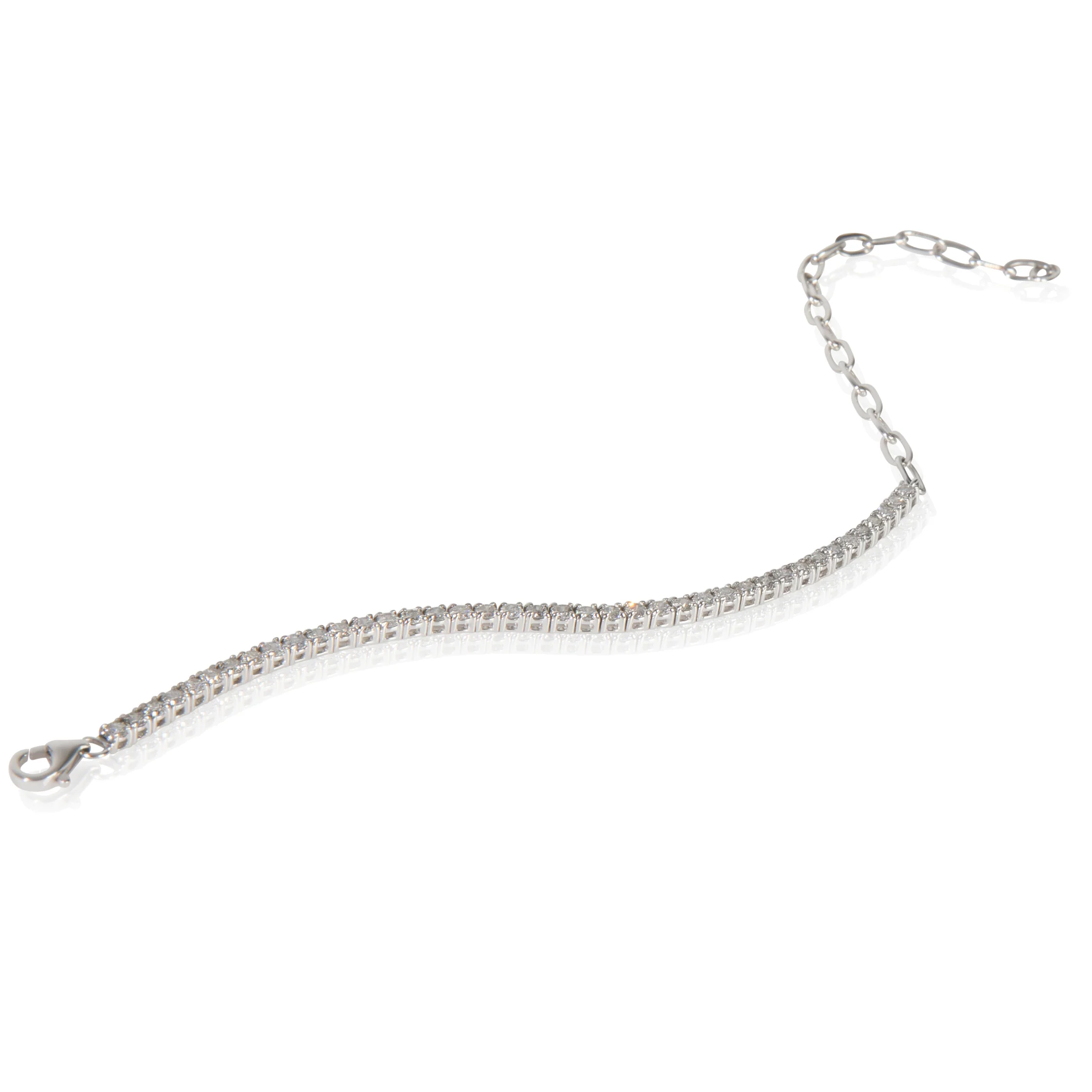White Gold Diamond Bracelet - Image 4