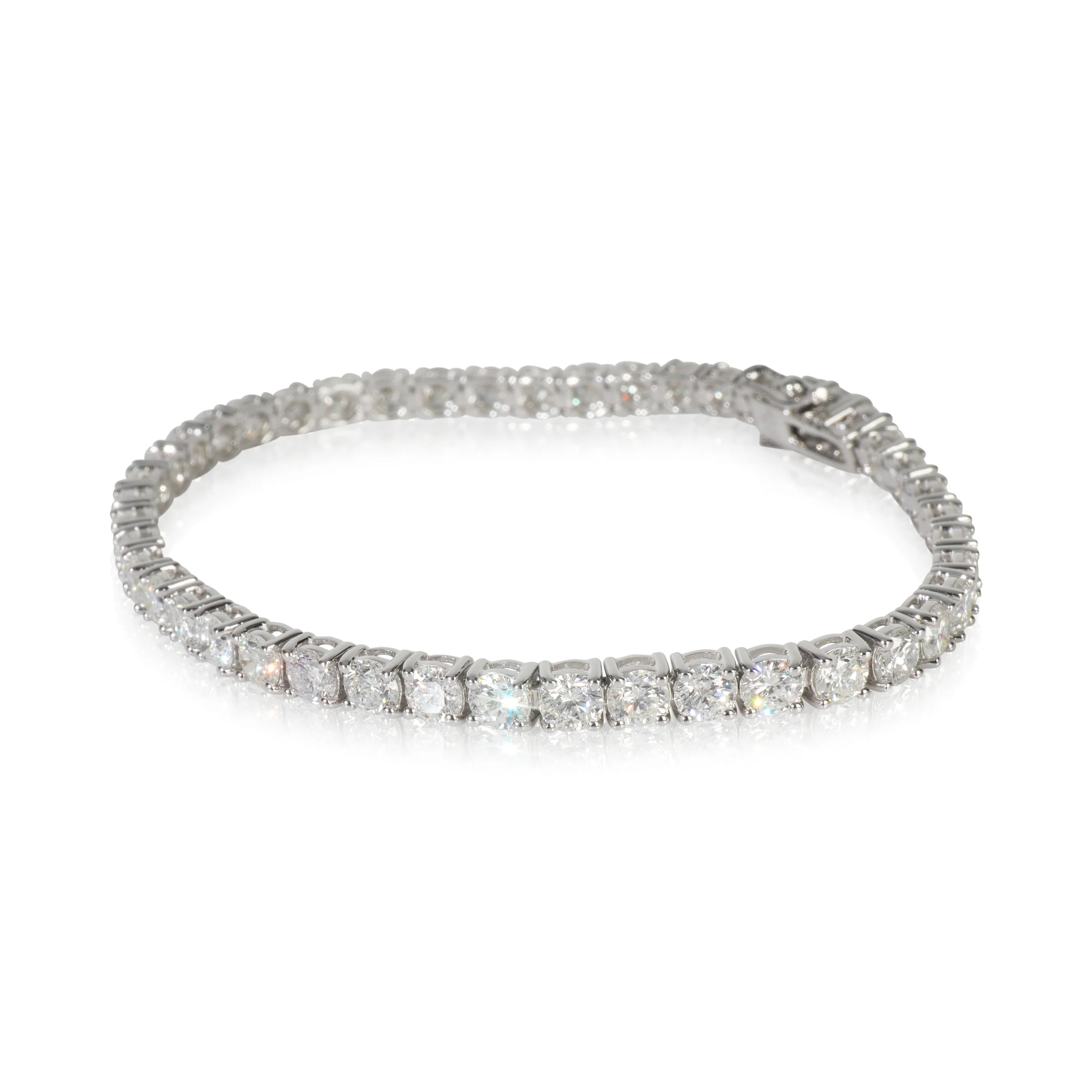 White Gold Diamond Bracelet - Image 2