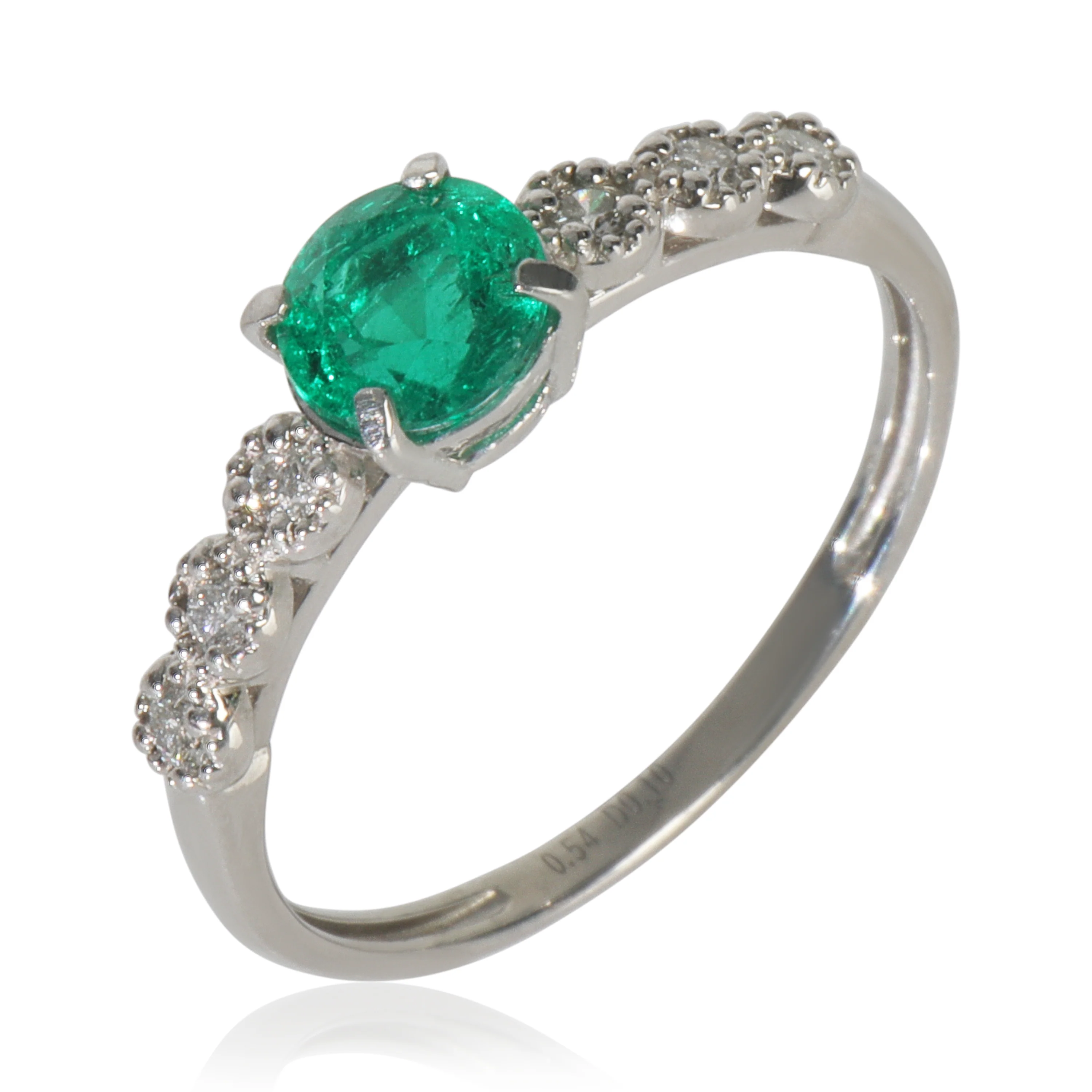 Platinum Emerald Ring - Image 4