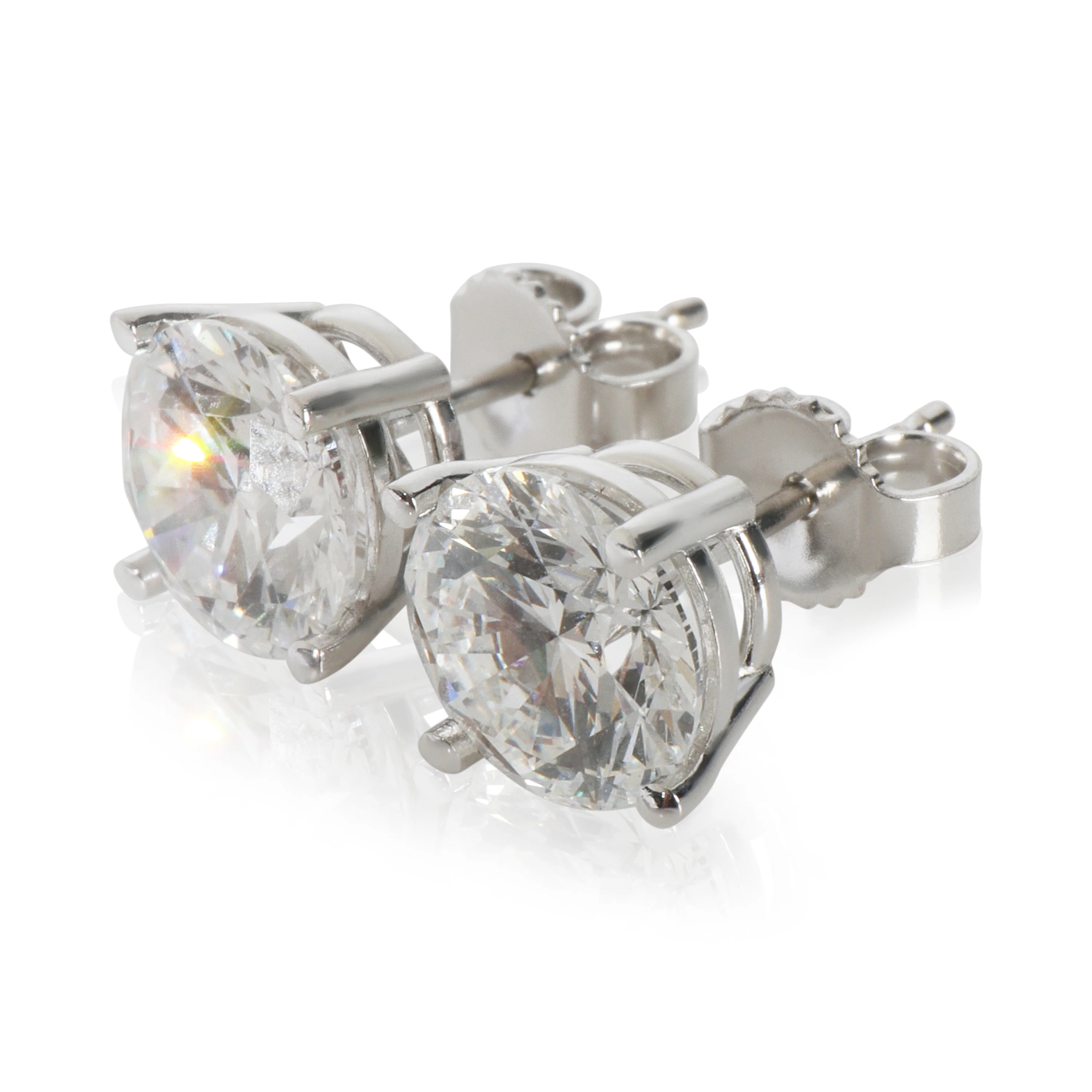 3.04 ctw White Gold Lab-Grown Diamond Earrings - Image 2