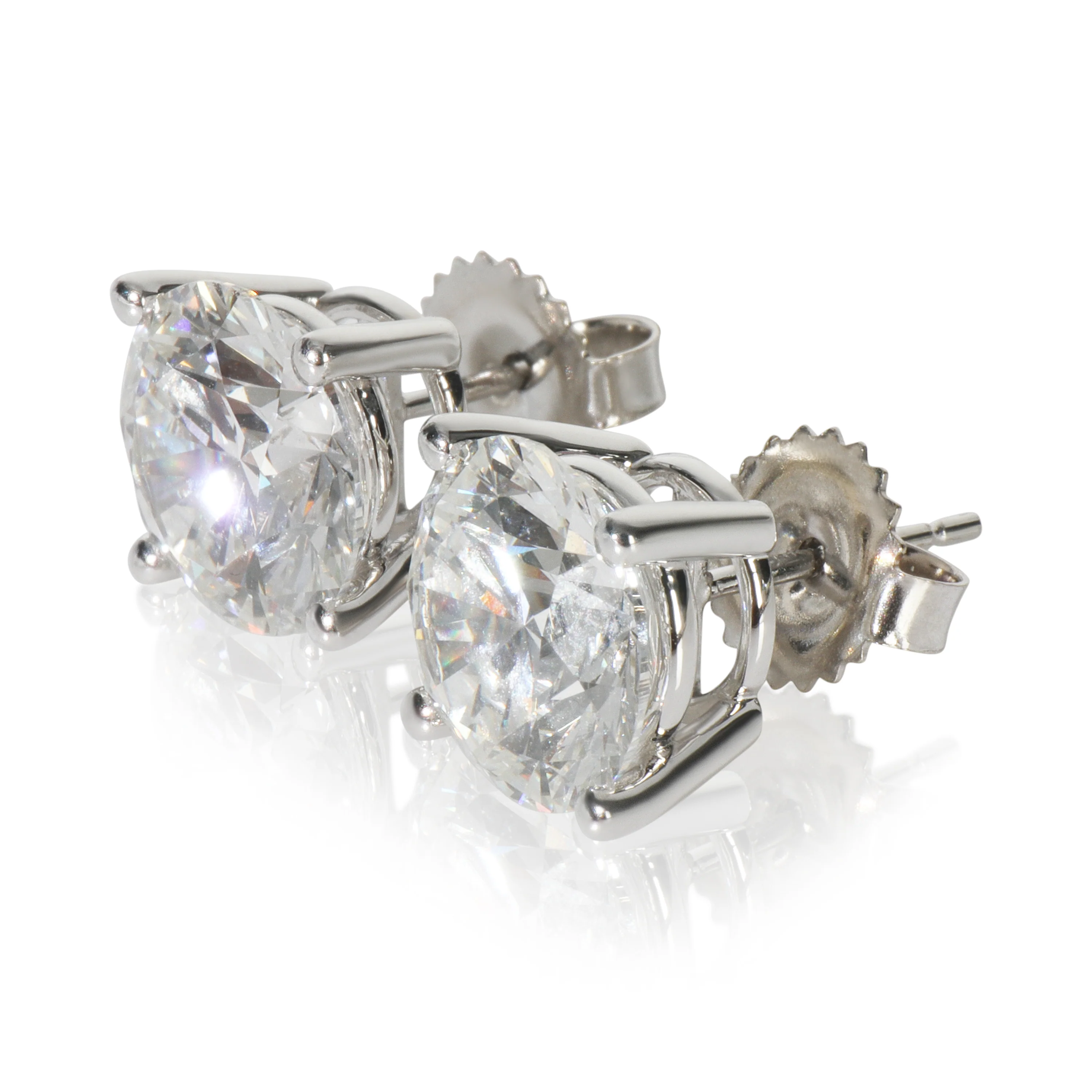 6.19 ctw White Gold Lab-Grown Diamond Earrings - Image 2