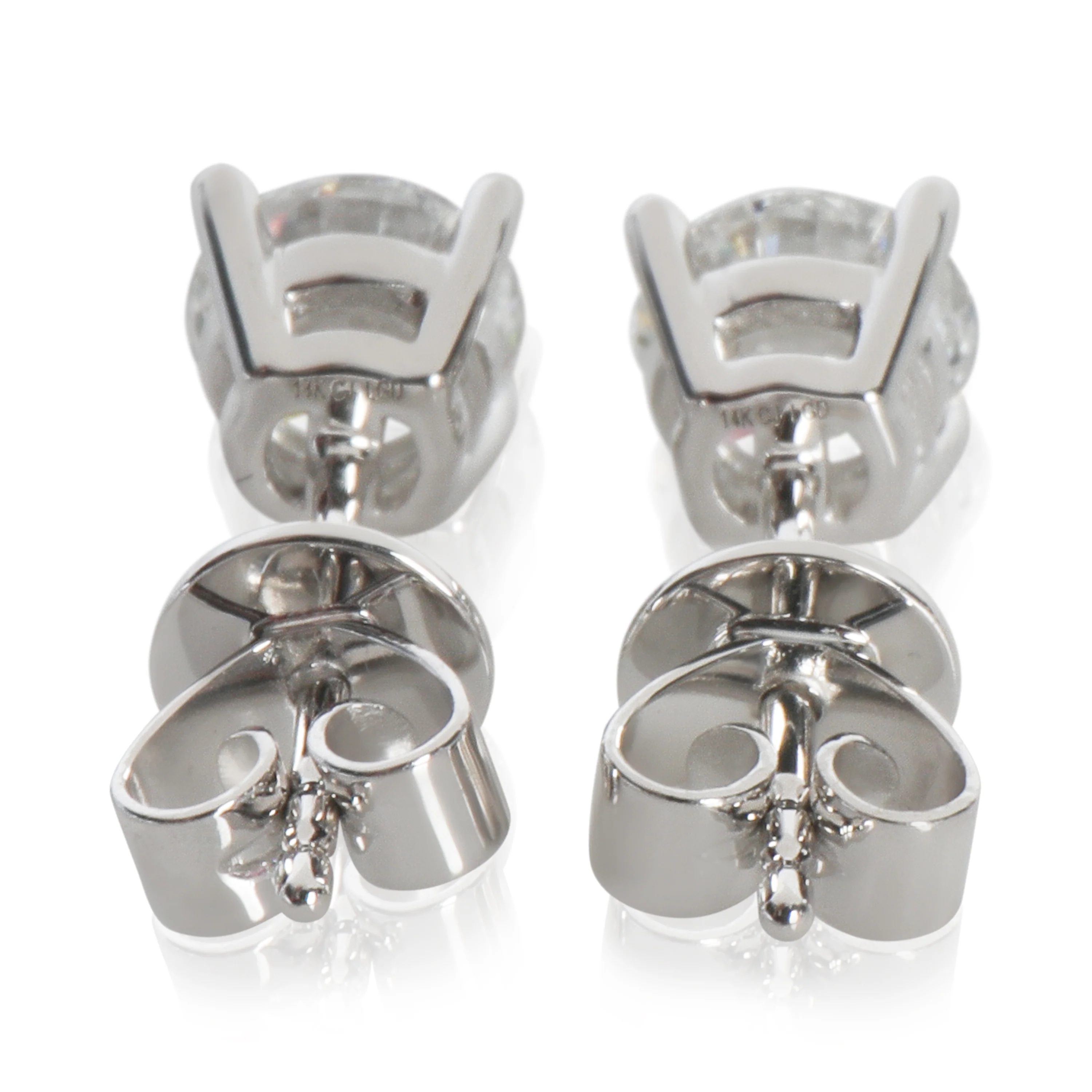 1.07 ctw White Gold Lab-Grown Diamond Earrings - Image 4