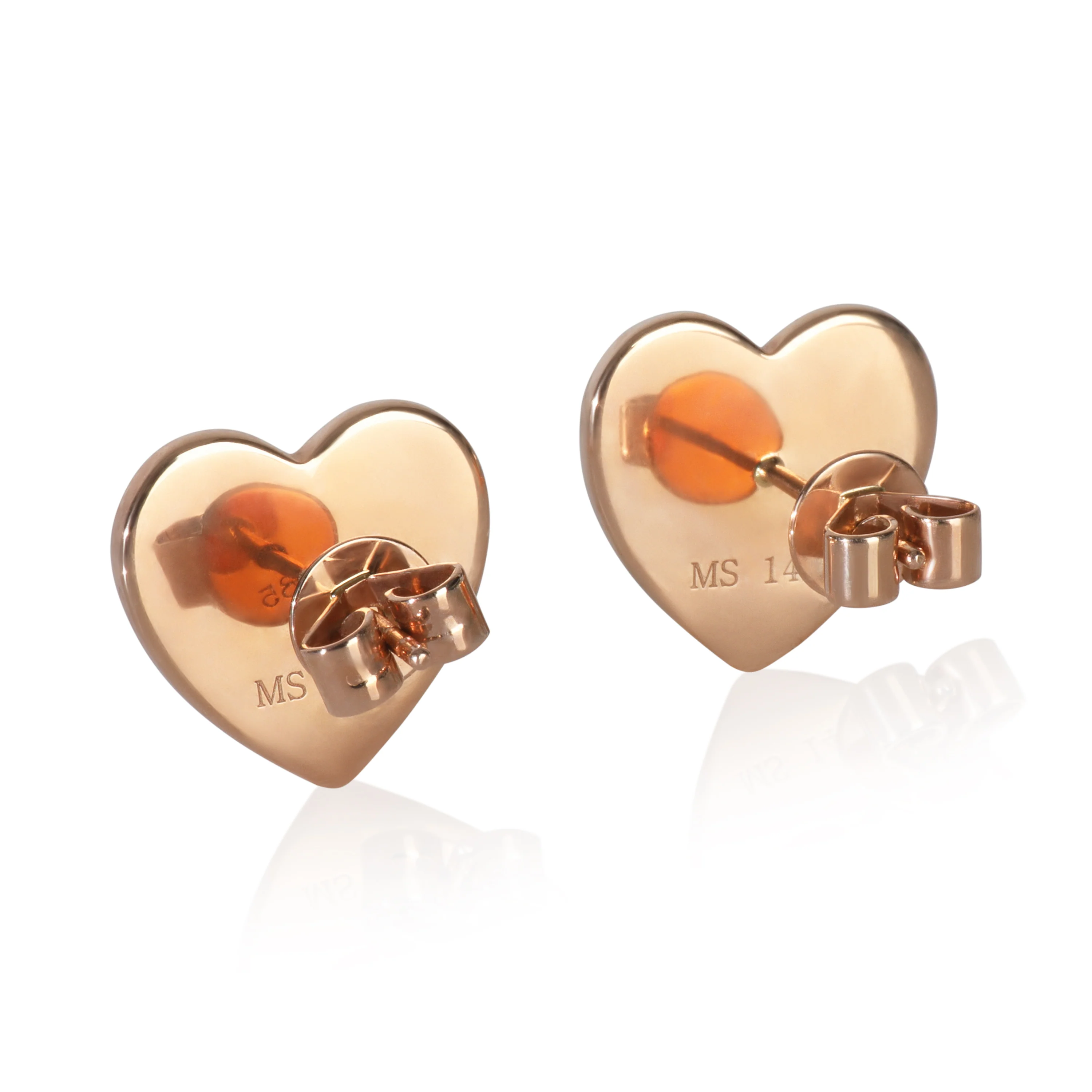 Rose Gold Diamond & Rainbow Enamel Earrings - Image 3