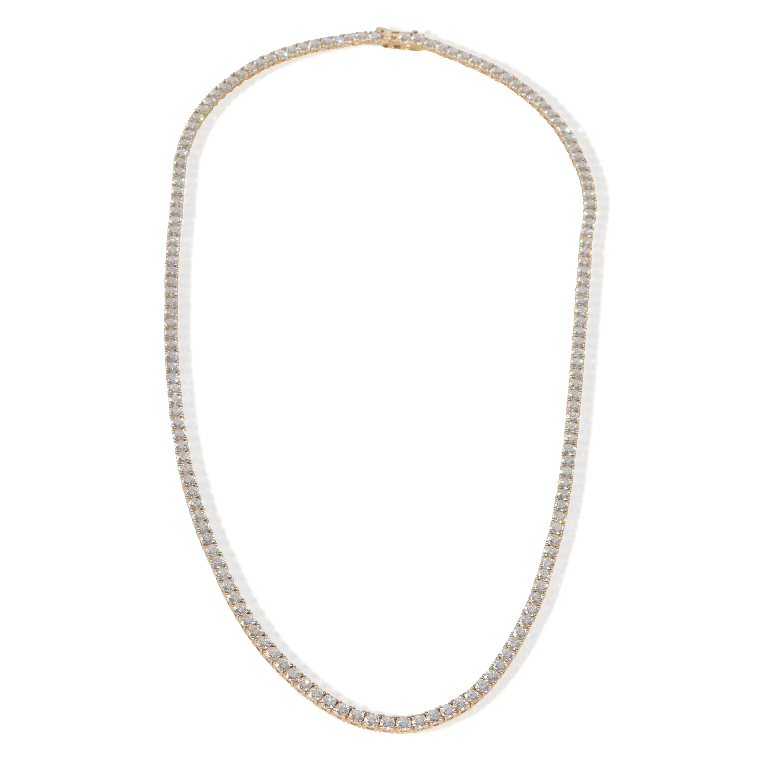 14.24 ctw Yellow Gold Lab-Grown Diamond Necklace - Image 3