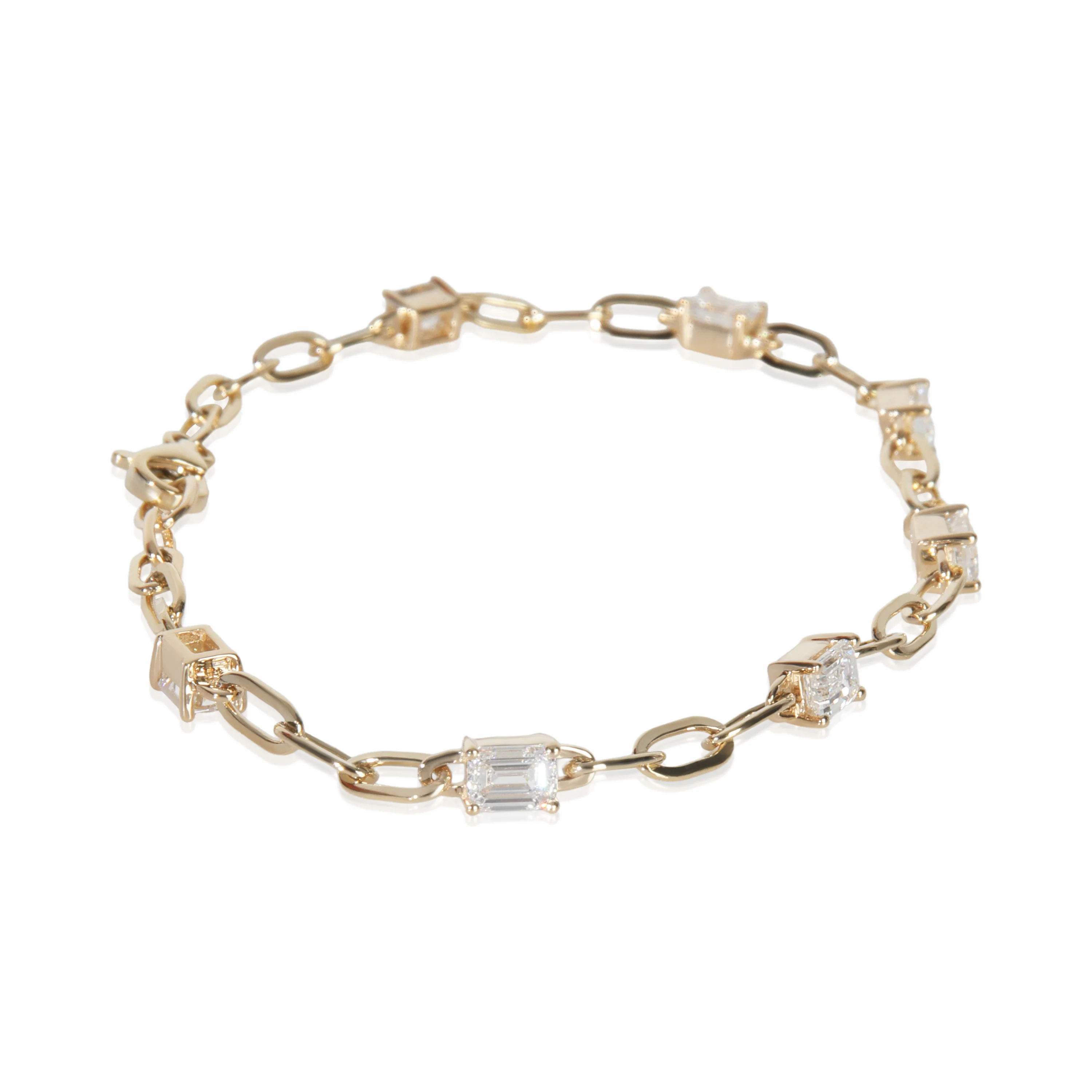 1.68 ctw Yellow Gold Lab-Grown Diamond Bracelet - Image 2