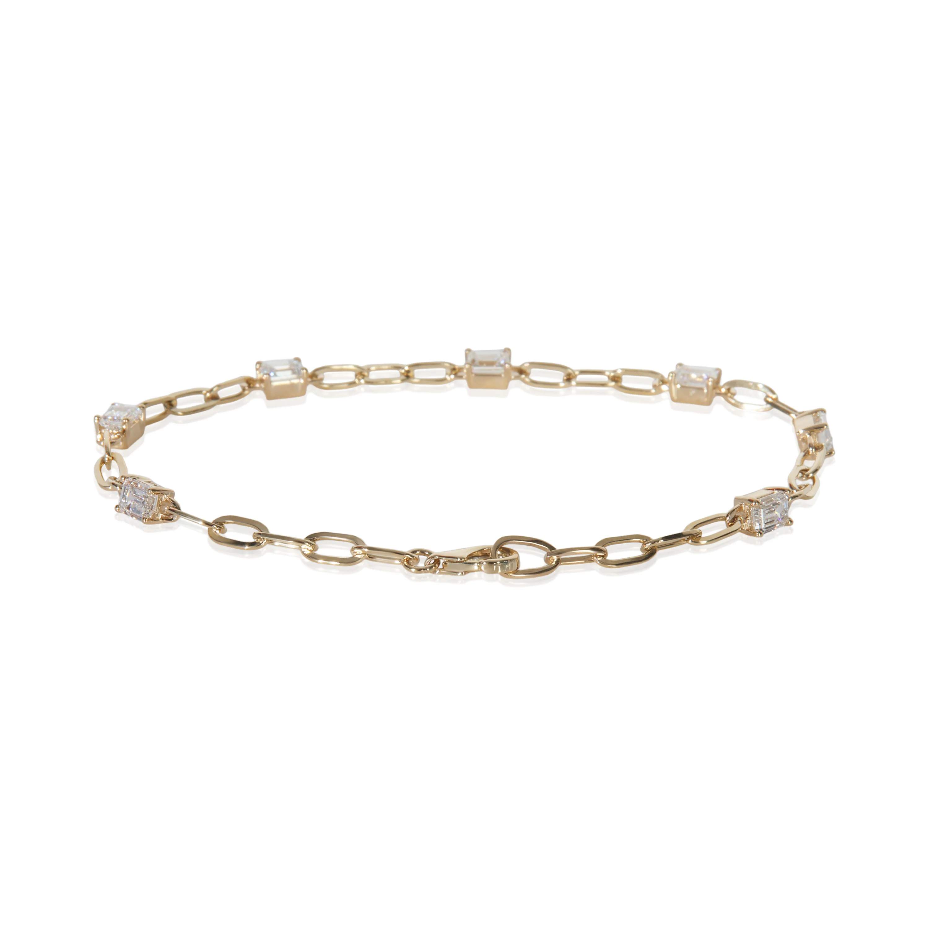 1.68 ctw Yellow Gold Lab-Grown Diamond Bracelet - Image 3