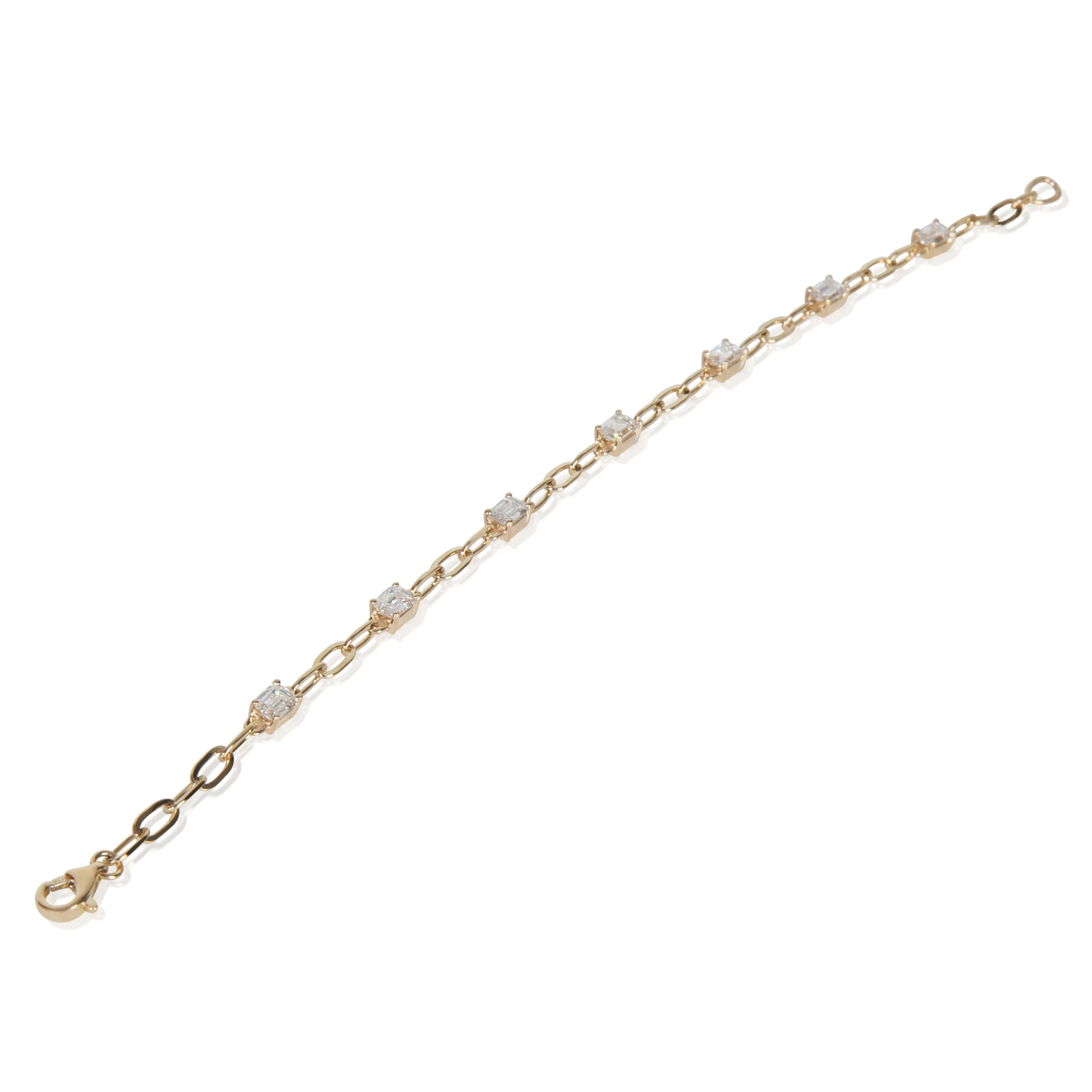 1.68 ctw Yellow Gold Lab-Grown Diamond Bracelet - Image 4