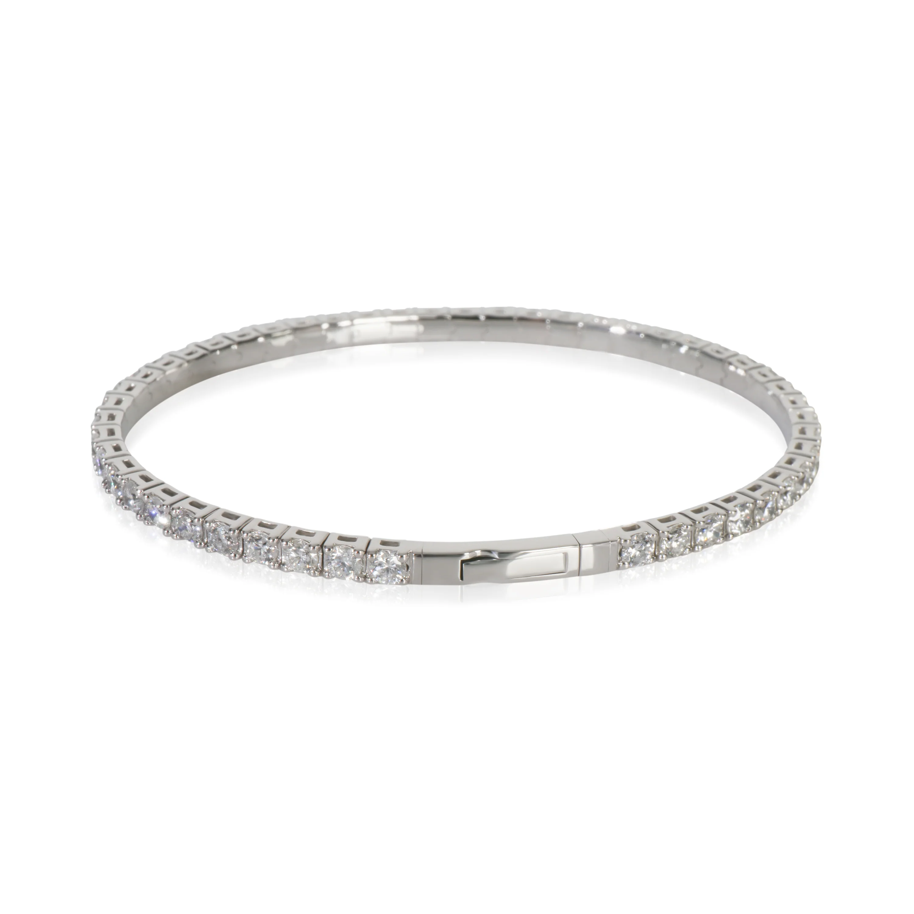 5.34 ctw White Gold Lab-Grown Diamond Bracelet - Image 3
