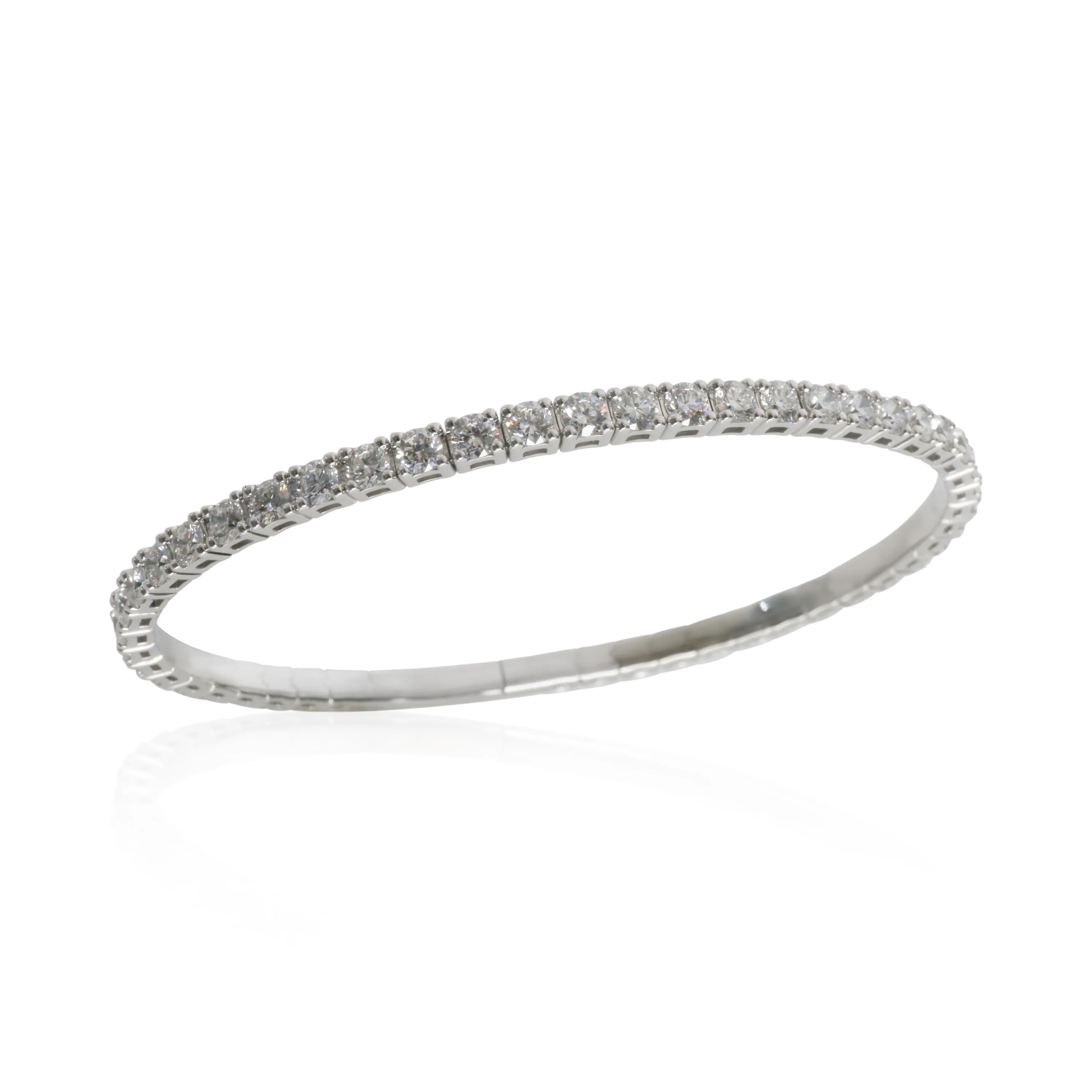 5.34 ctw White Gold Lab-Grown Diamond Bracelet - Image 4