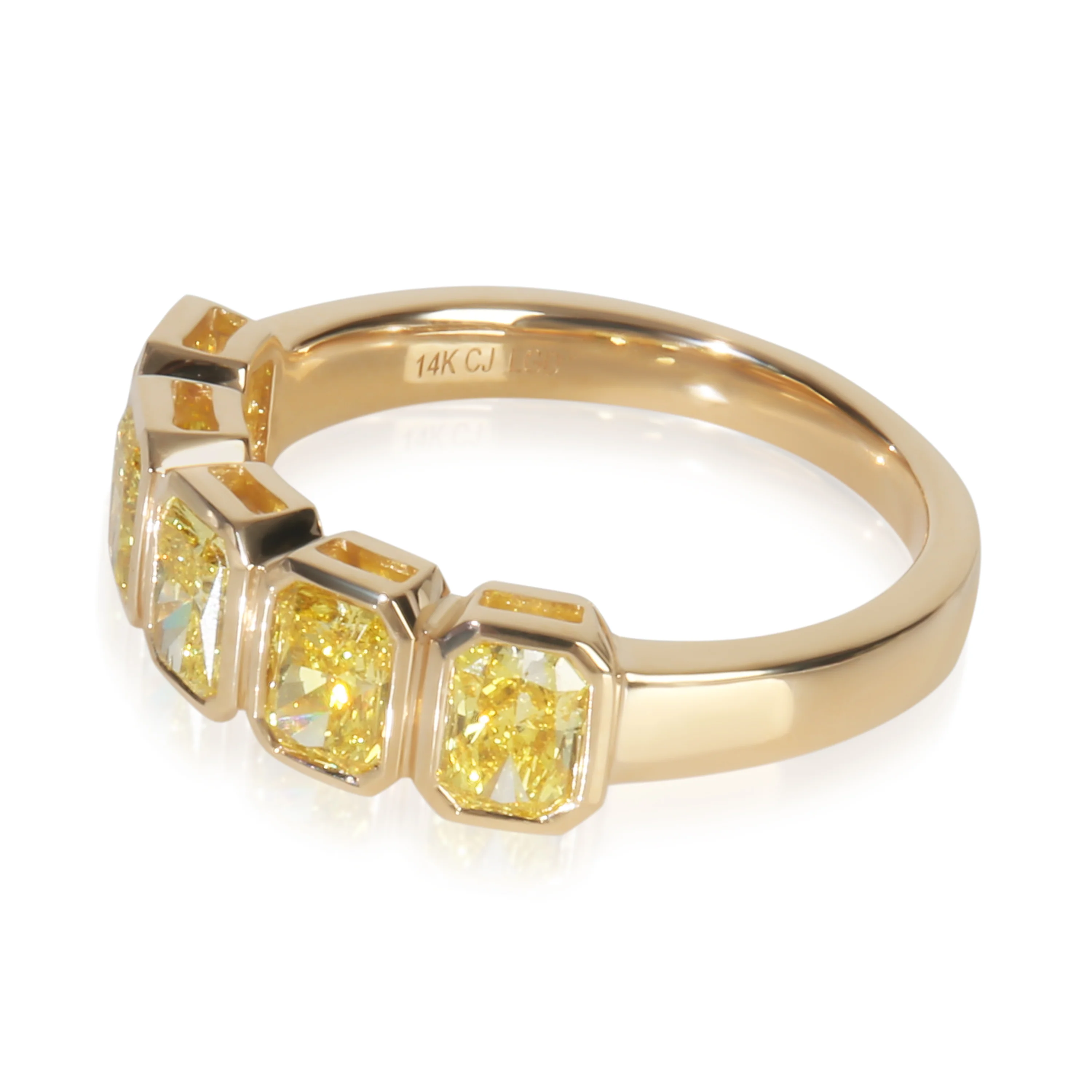 1.54 ctw Yellow Gold Lab-Grown Diamond Ring - Image 2