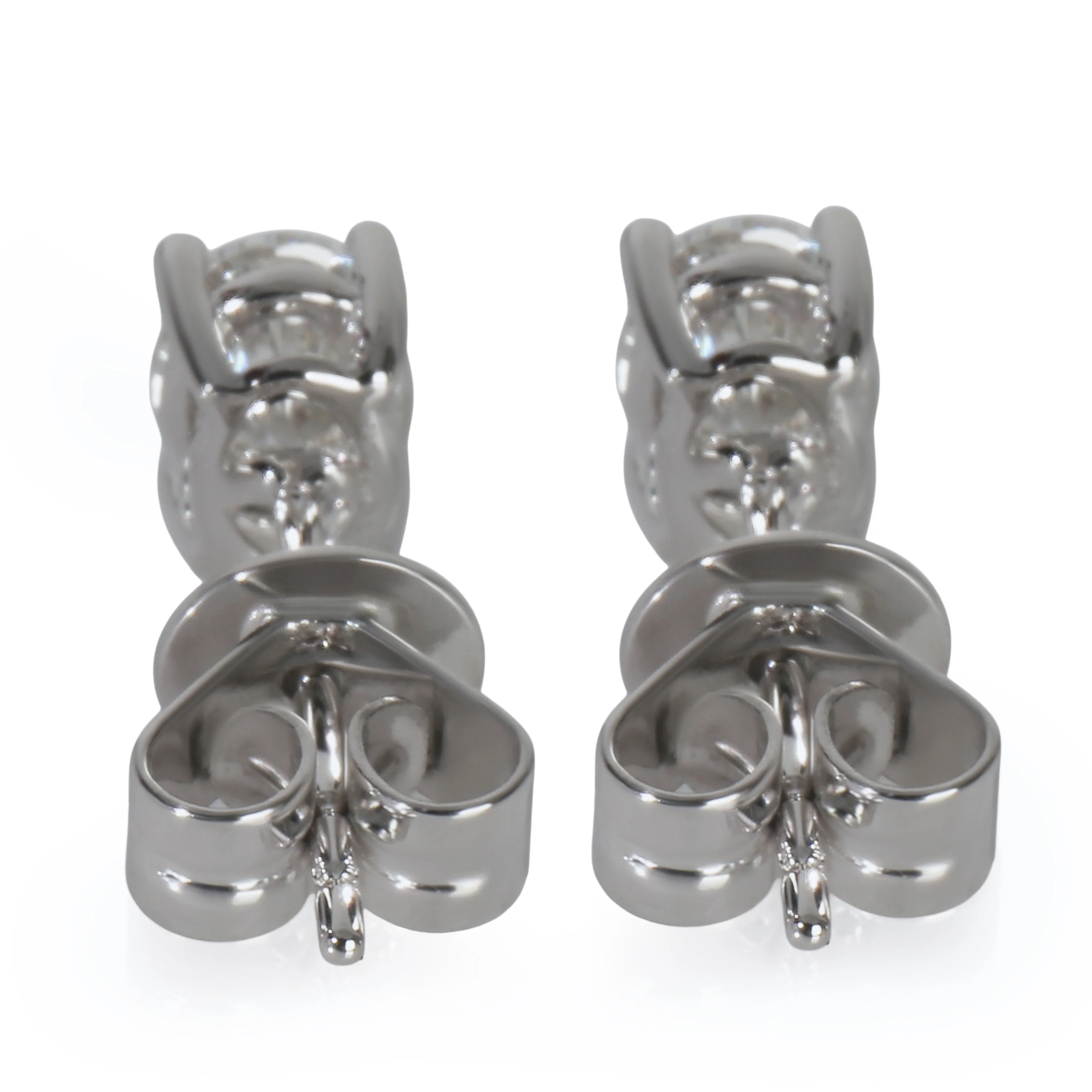 White Gold Lab-Grown Diamond Earrings - Image 3