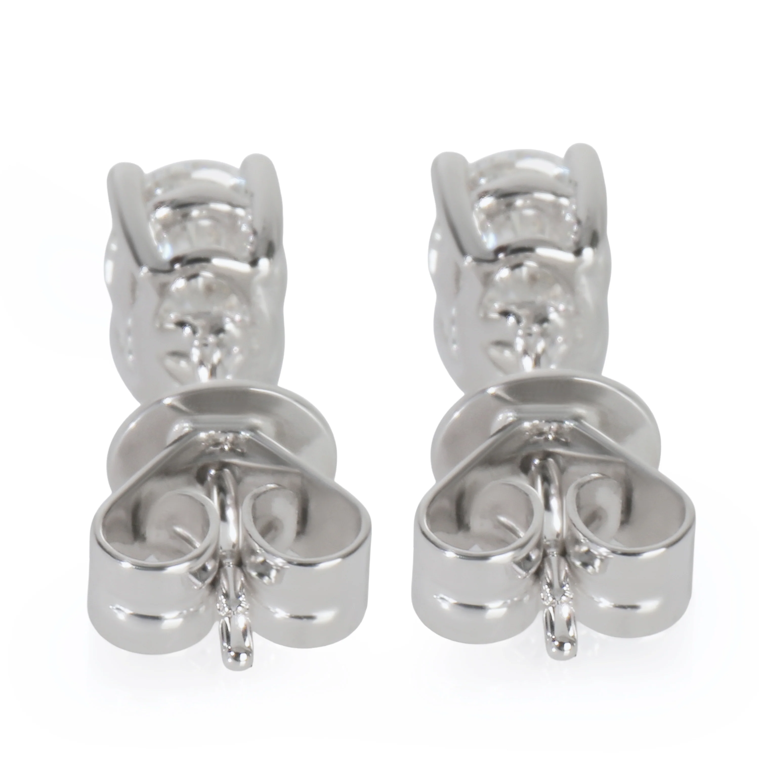 White Gold Lab-Grown Diamond Earrings - Image 3