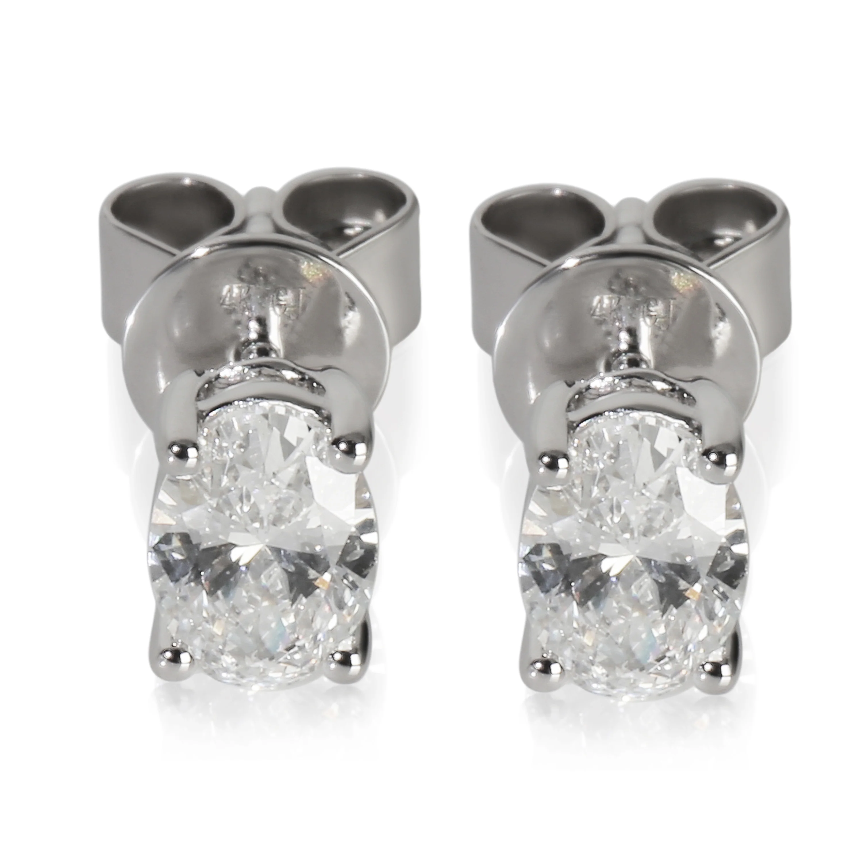 White Gold Lab-Grown Diamond Earrings