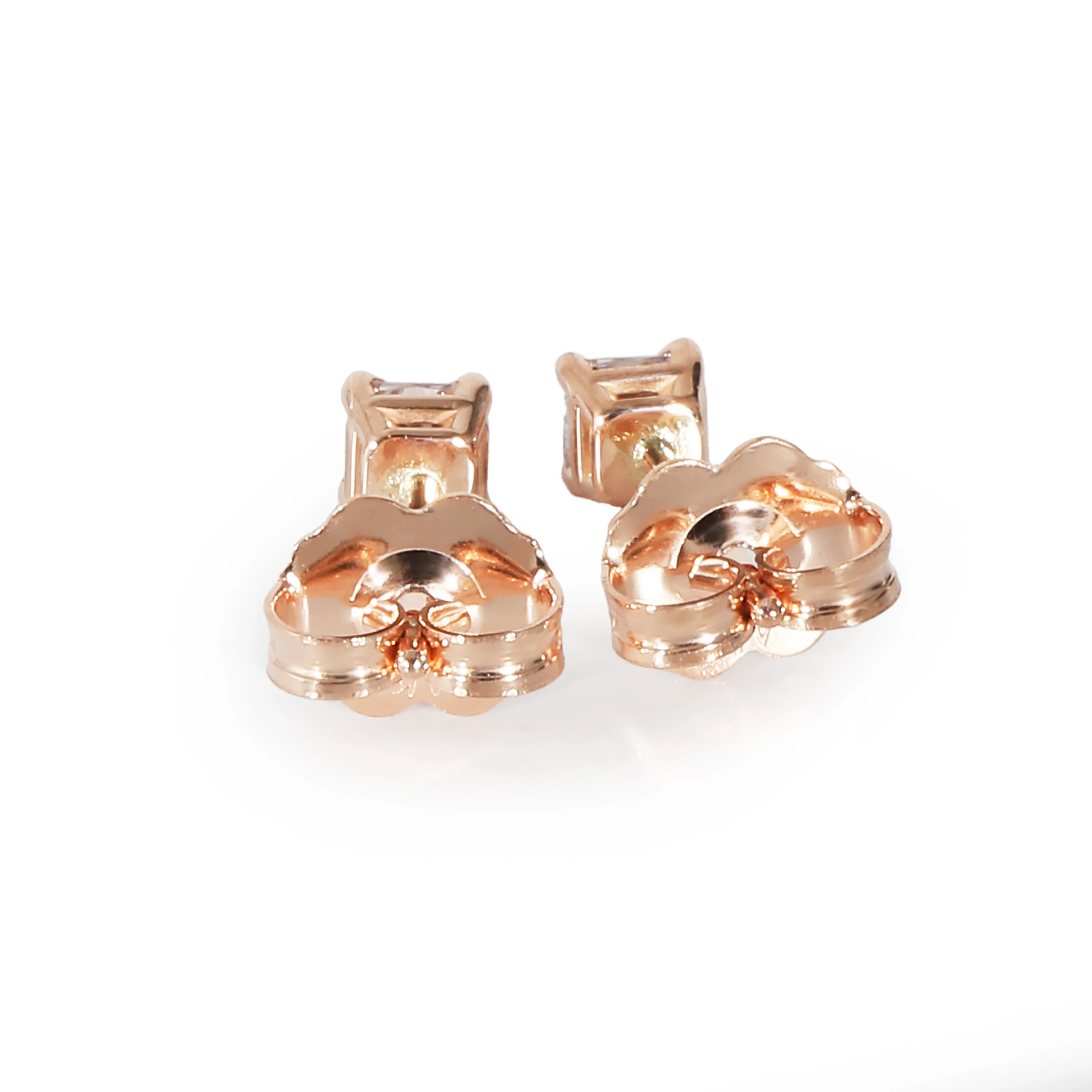 Fancy Pink Diamond Stud Earring in 14K Rose Gold (0.28 CT Pink/I1) - Image 3