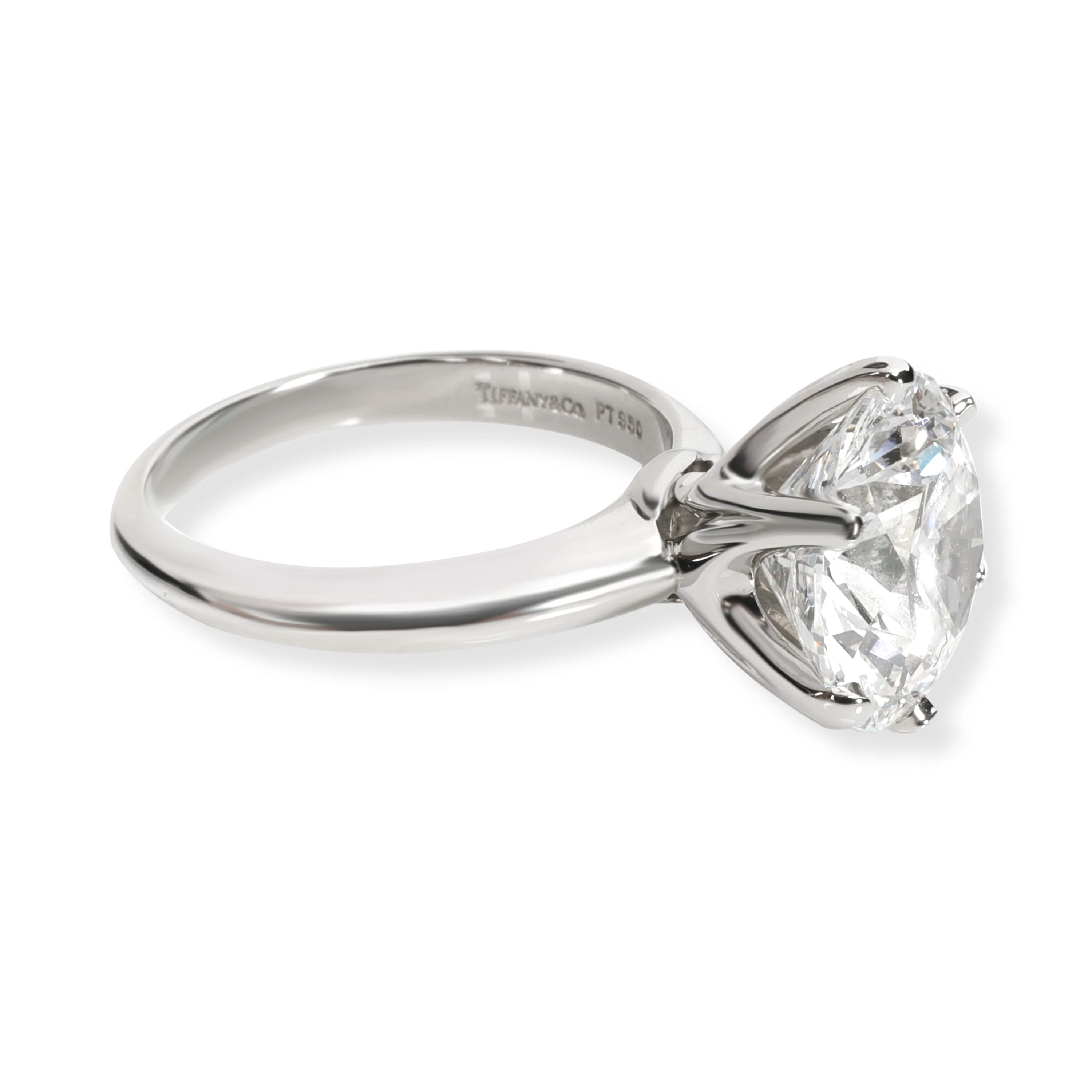 Tiffany & Co. Solitaire Diamond Engagement Ring in Platinum D VS1 5.02 CT - Image 2