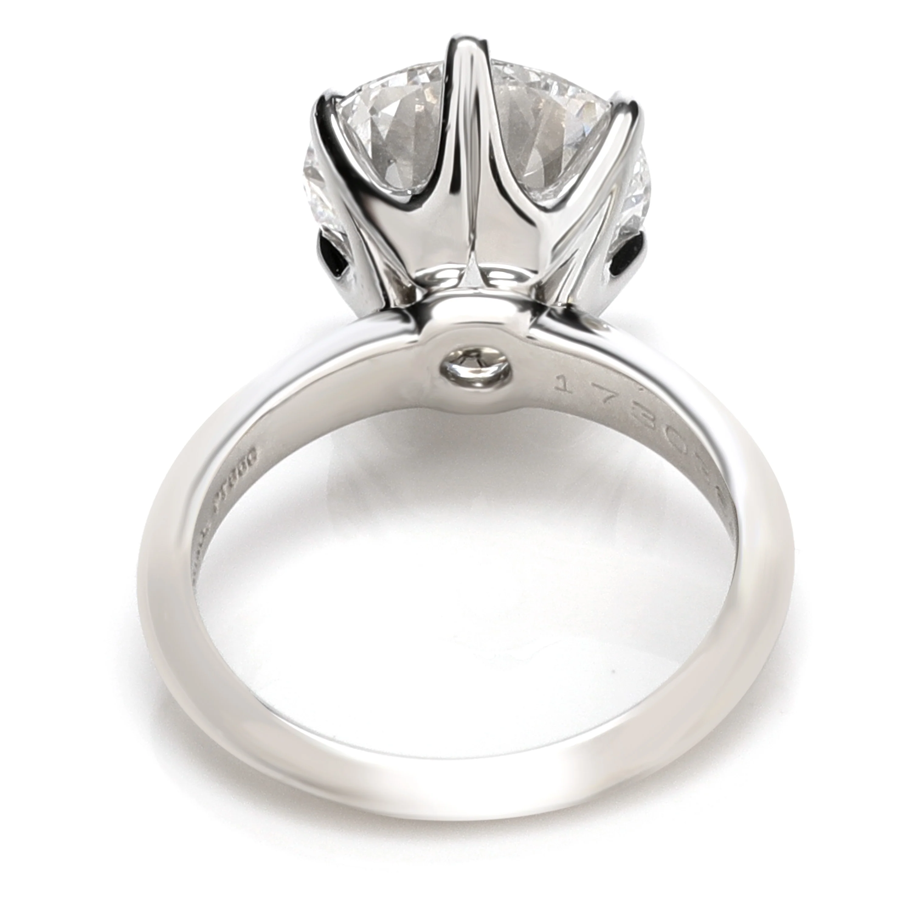 Tiffany & Co. Solitaire Diamond Engagement Ring in Platinum D VS1 5.02 CT - Image 4