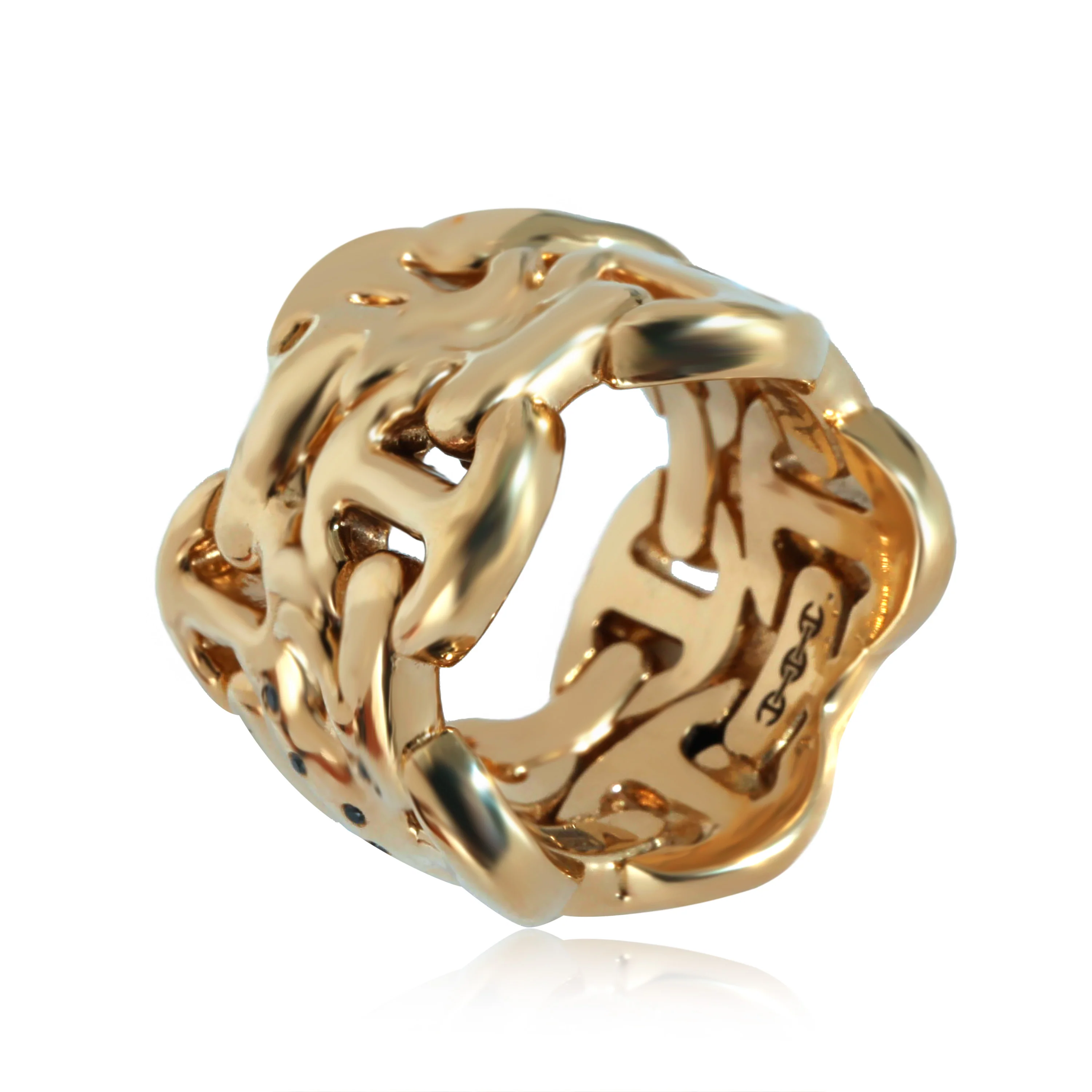 Hoorsenbuhs Sacred Double Classic Tri-Link in 18k Yellow Gold 0.05 CTW - Image 2