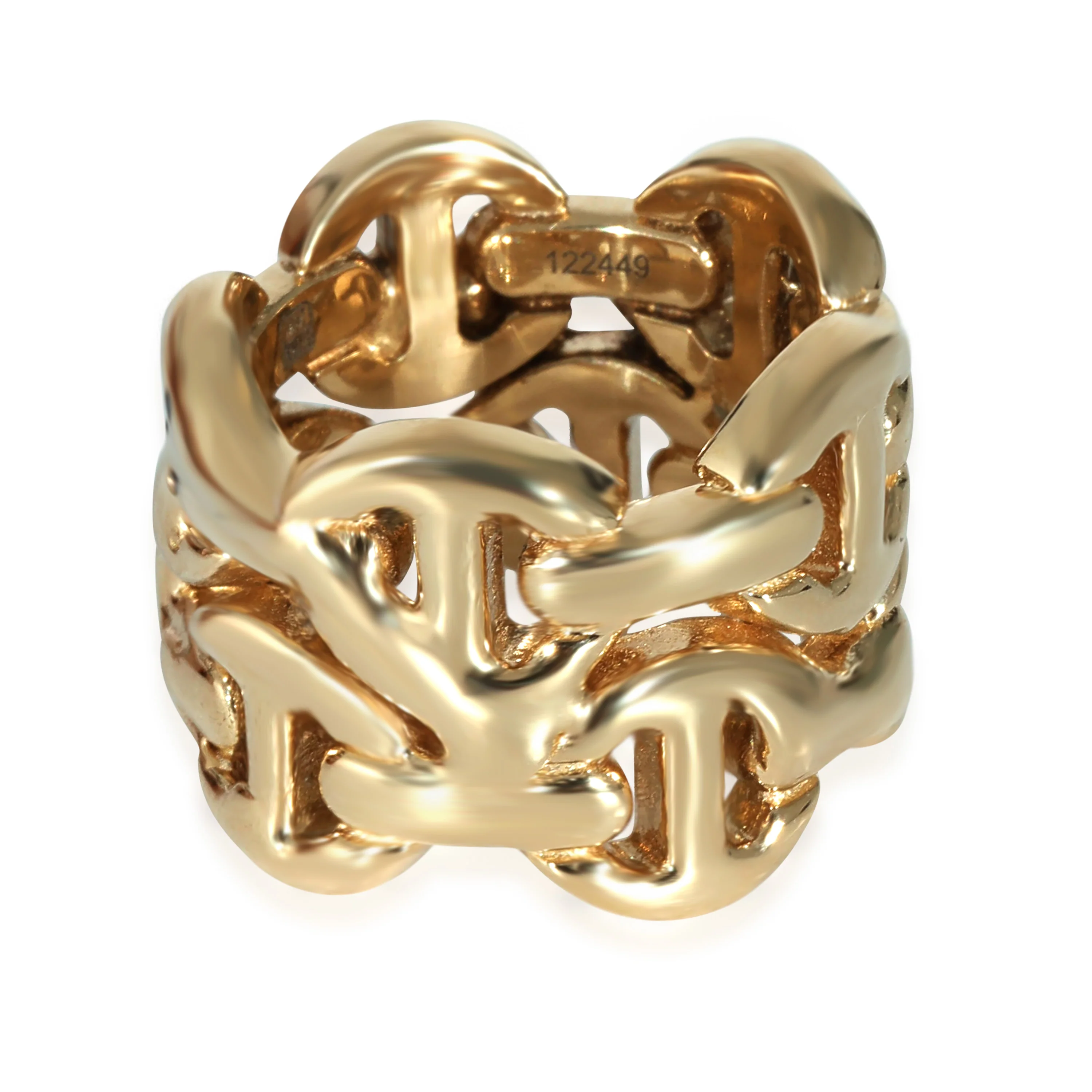Hoorsenbuhs Sacred Double Classic Tri-Link in 18k Yellow Gold 0.05 CTW - Image 3