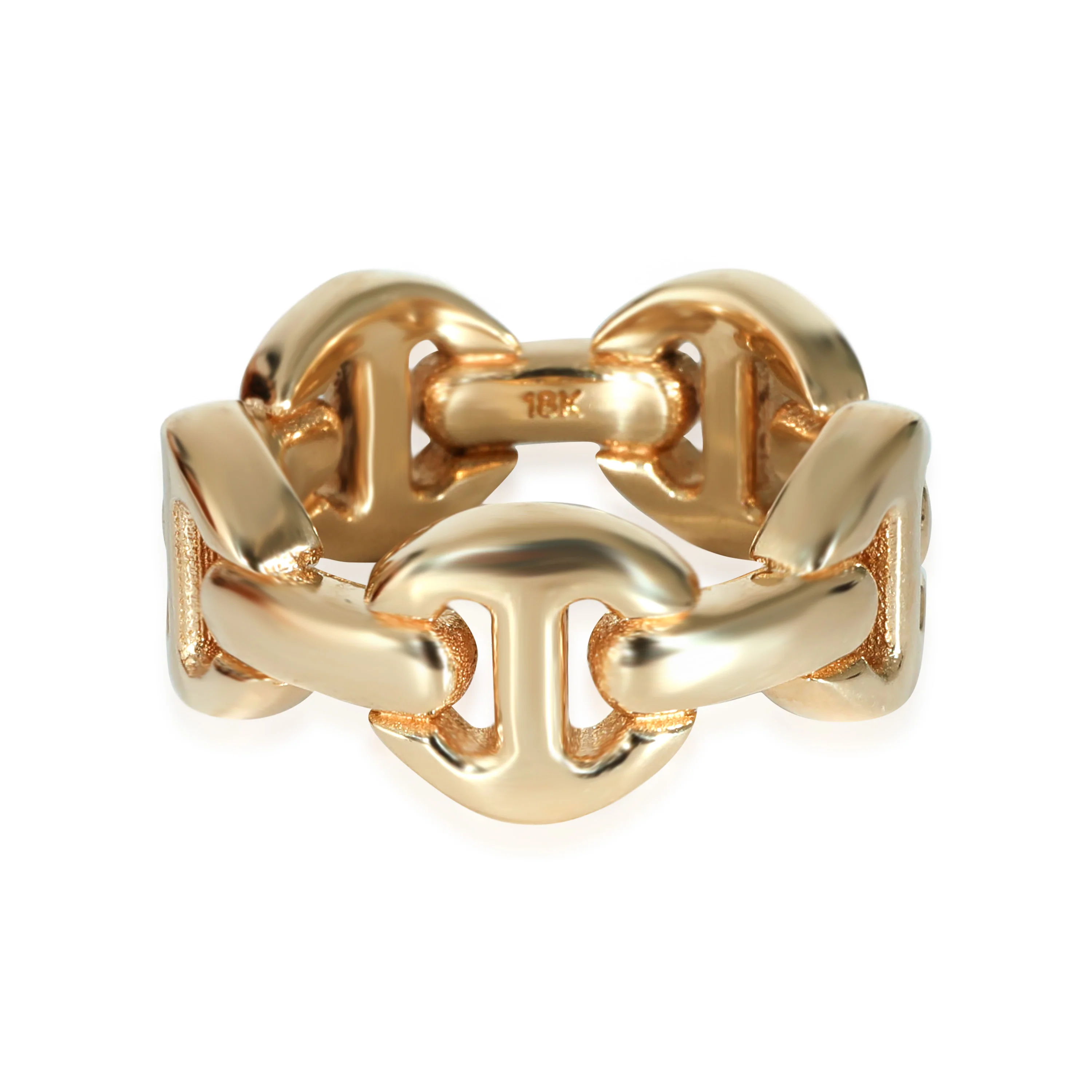 Hoorsenbuhs Tri-Link Brute Classic Ring in 18k Yellow Gold