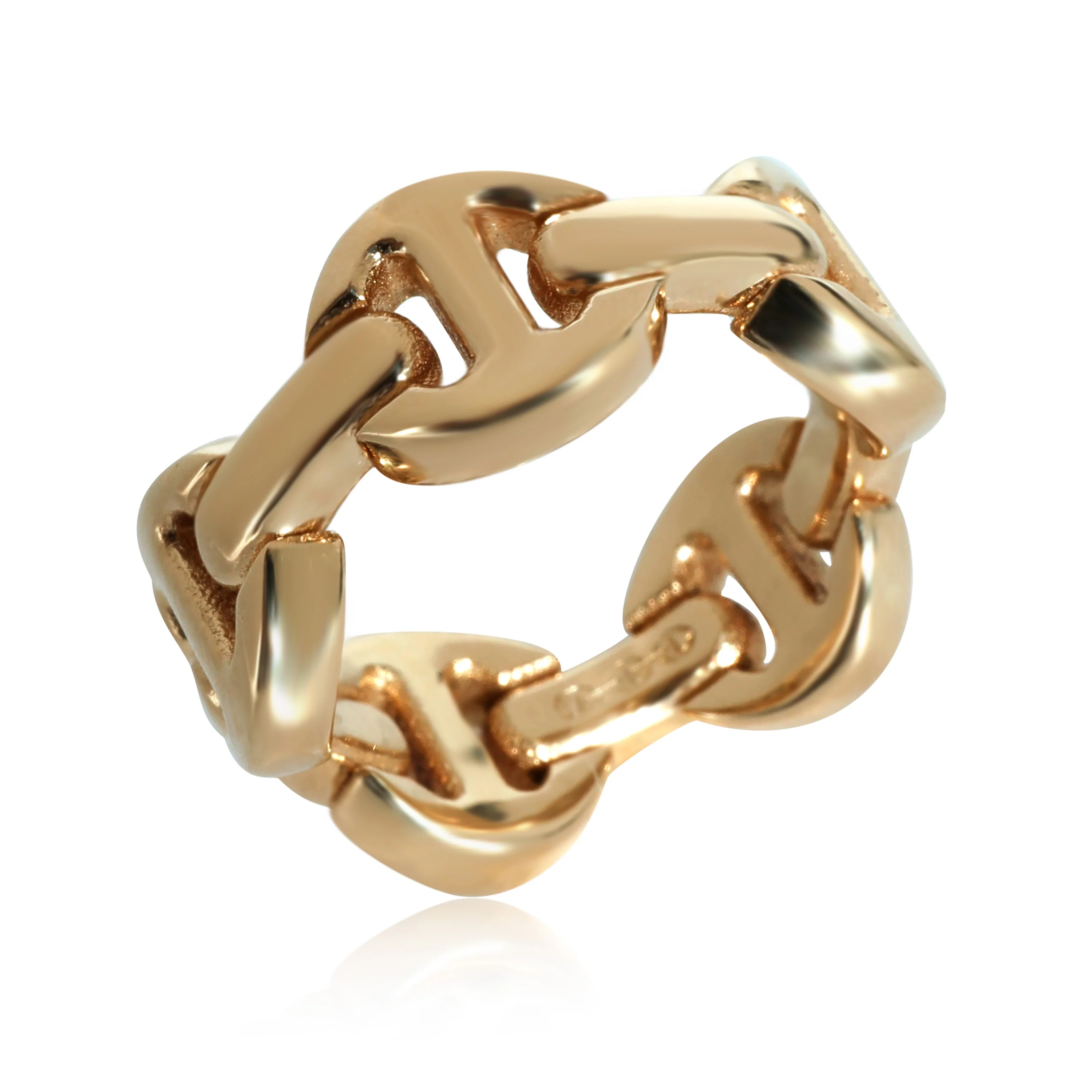 Hoorsenbuhs Tri-Link Brute Classic Ring in 18k Yellow Gold - Image 2