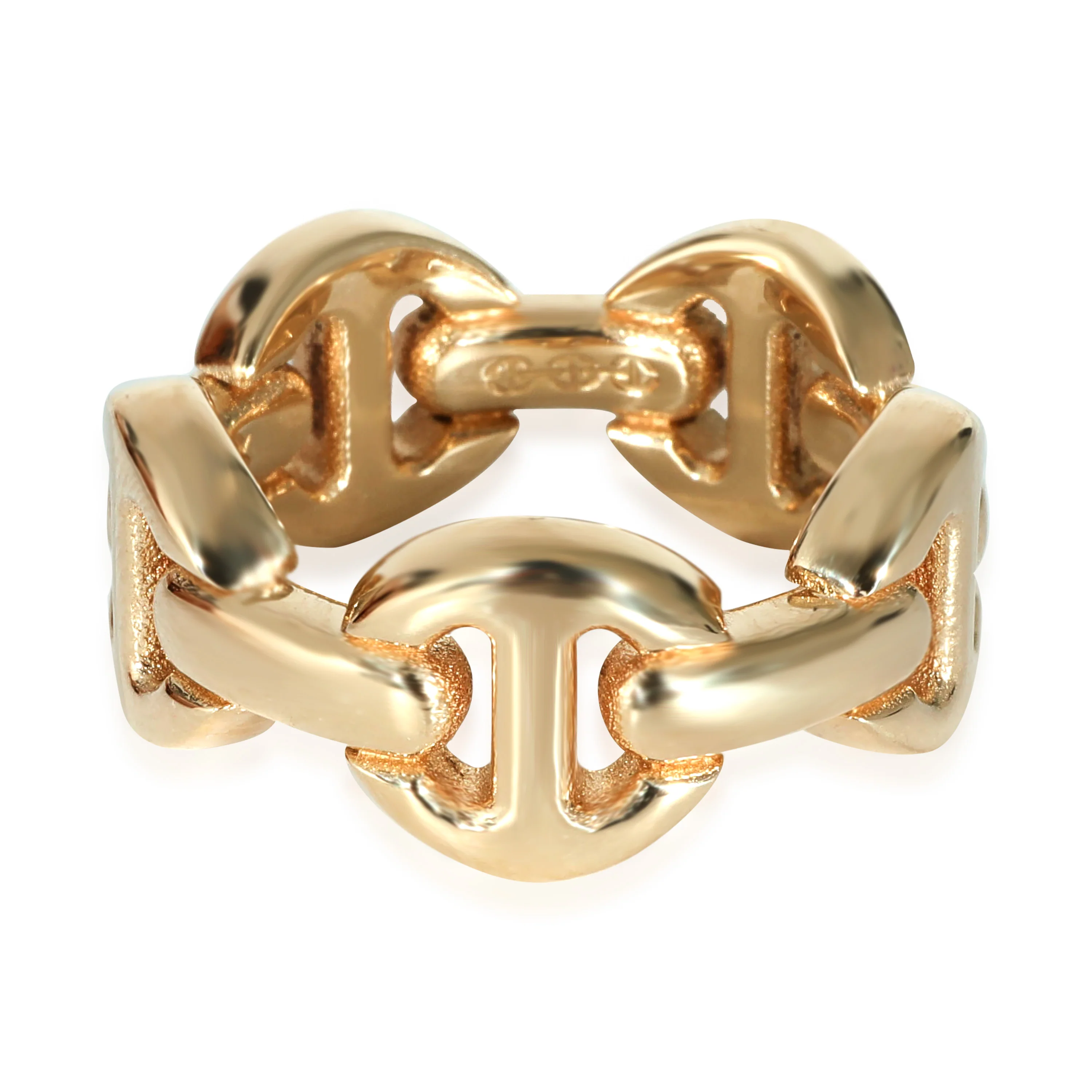Hoorsenbuhs Tri-Link Brute Classic Ring in 18k Yellow Gold - Image 3
