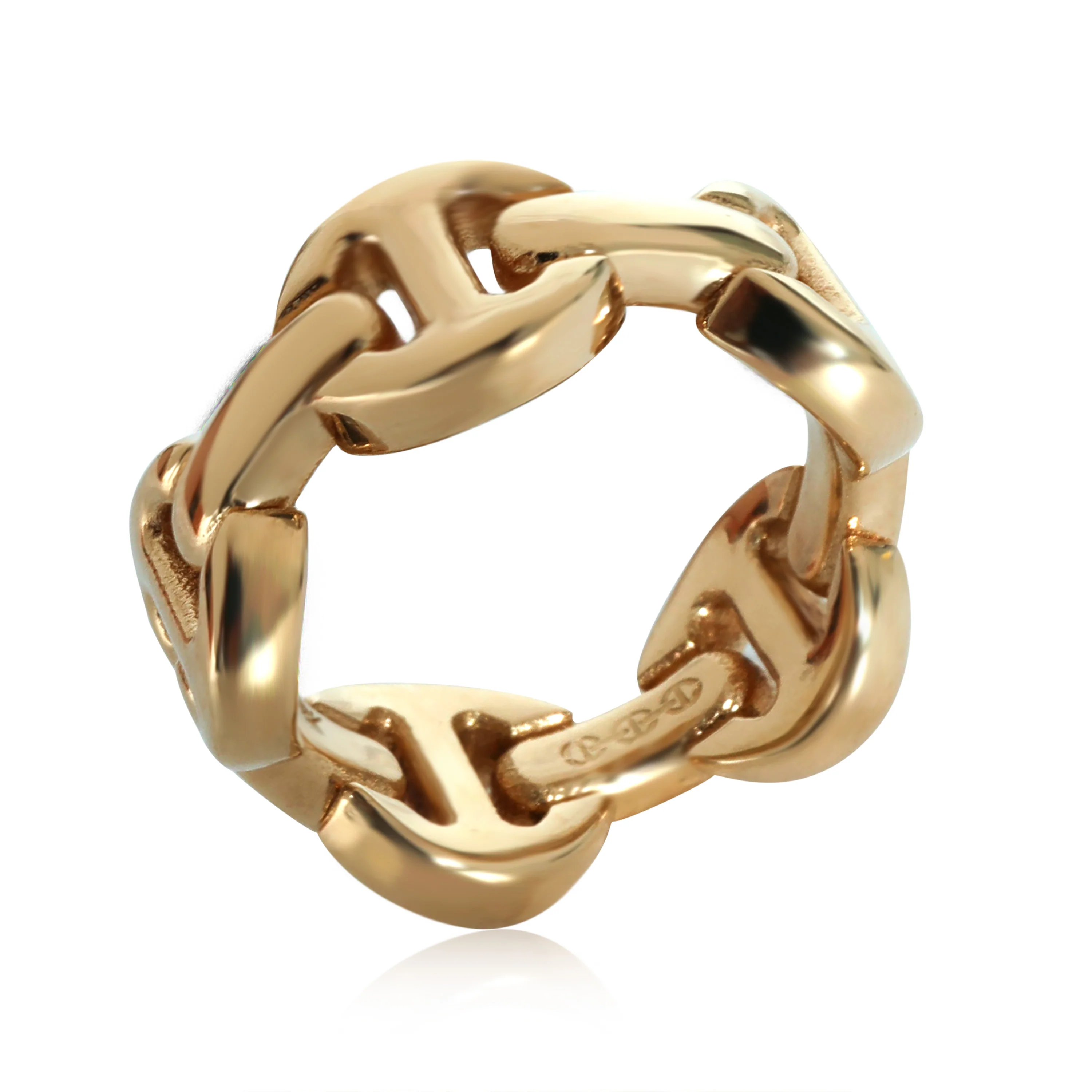 Hoorsenbuhs Tri-Link Brute Classic Ring in 18k Yellow Gold - Image 4