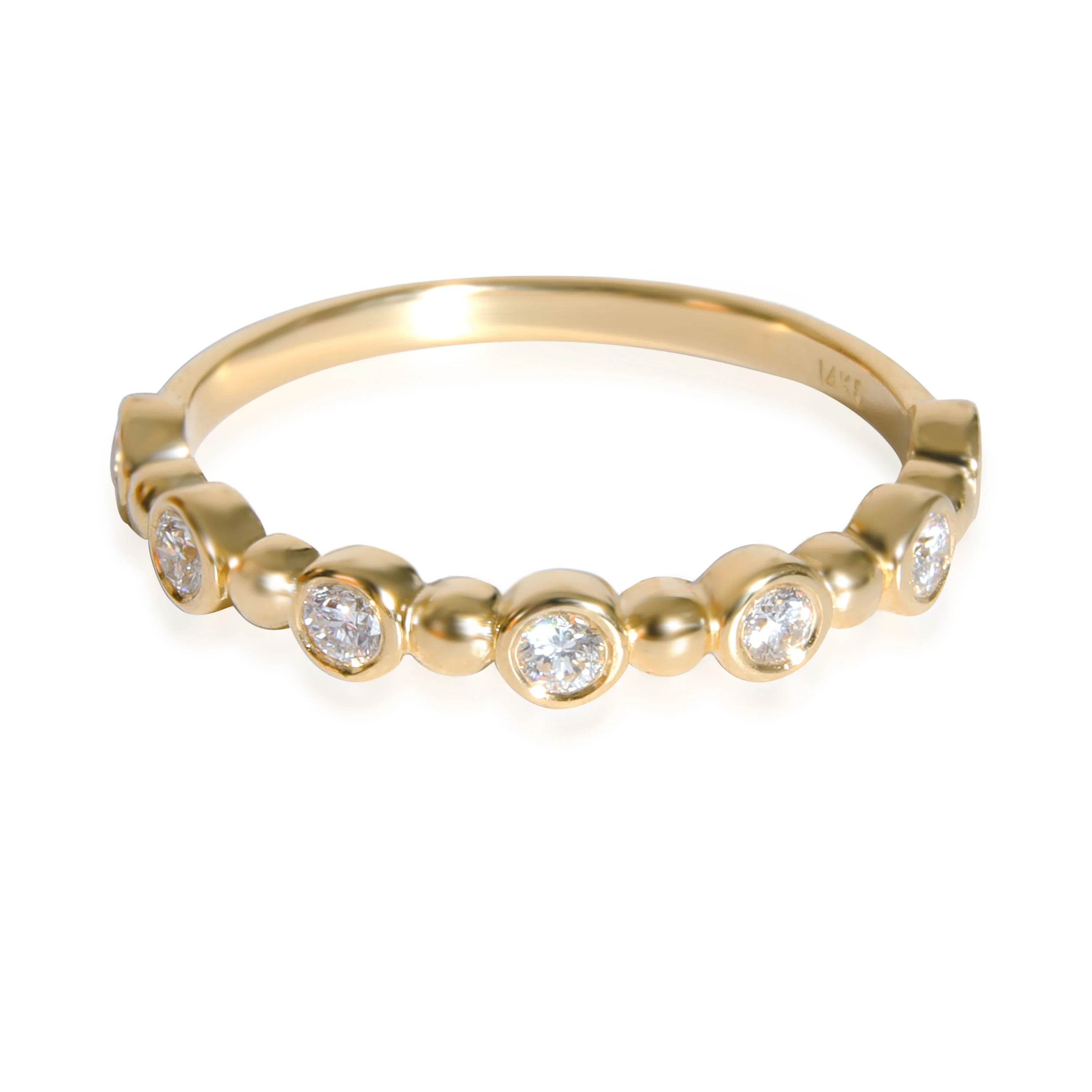 Diamond Bezel Set Band in 14K Yellow Gold (0.25 CTW)