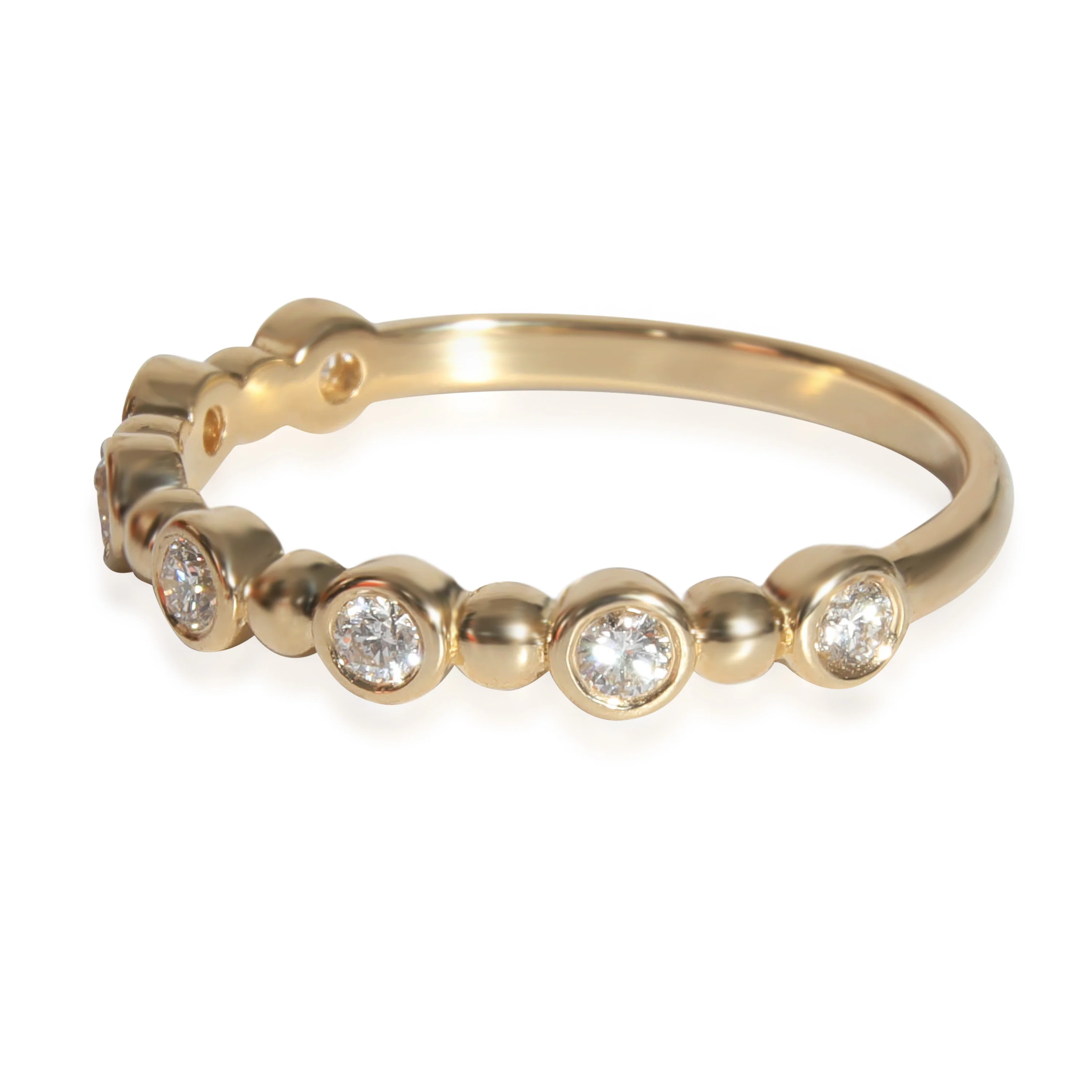 Diamond Bezel Set Band in 14K Yellow Gold (0.25 CTW) - Image 2