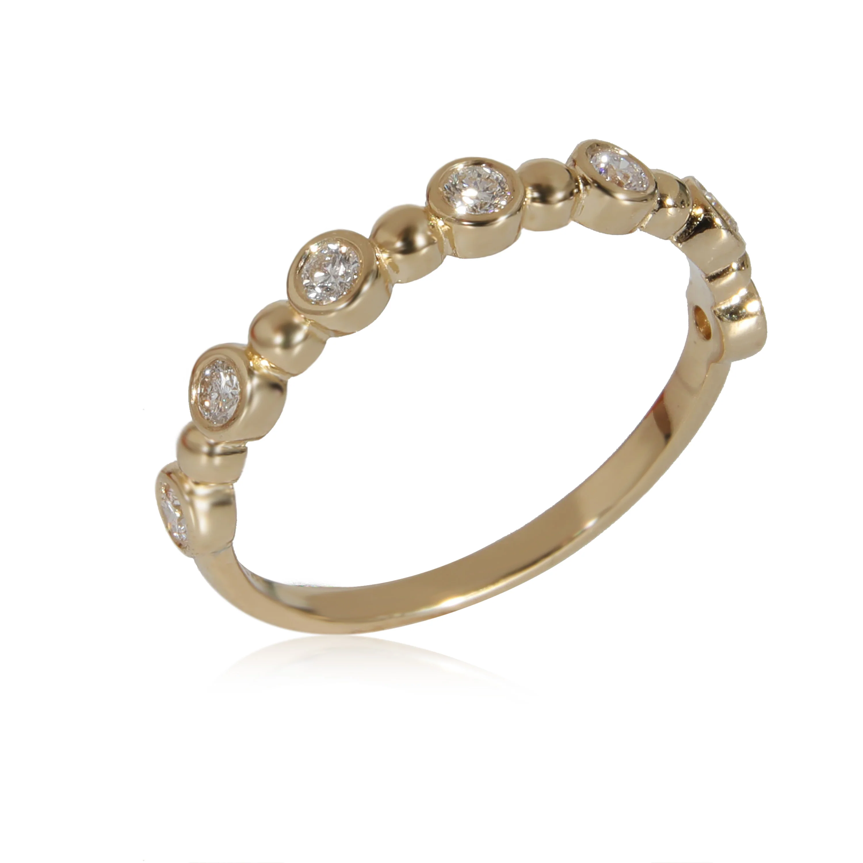 Diamond Bezel Set Band in 14K Yellow Gold (0.25 CTW) - Image 3