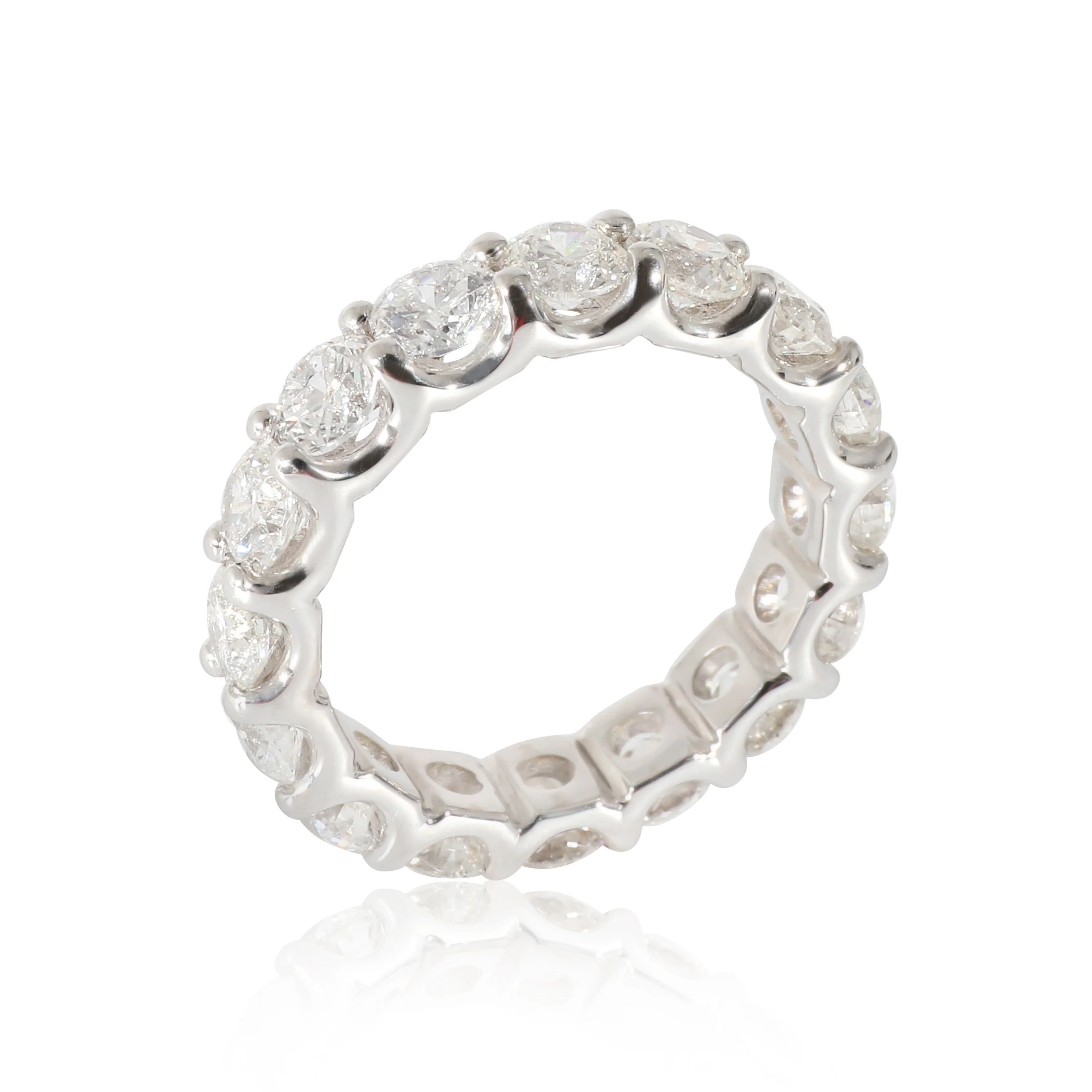Diamond Eternity Ring in 14K White Gold (4.01 CTW) - Image 3